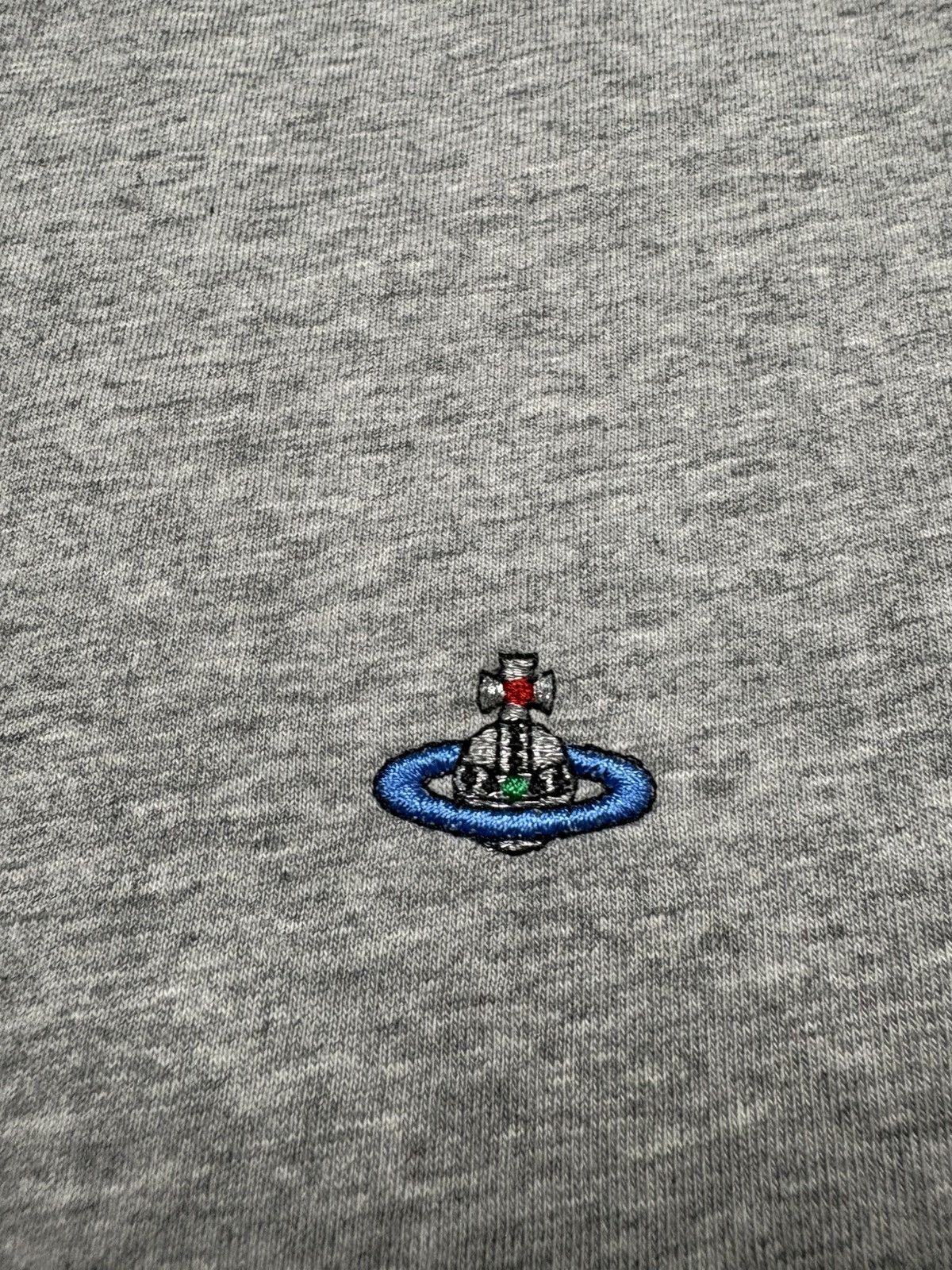 Vivienne Westwood Vivienne Westwood Orb Embroidered Logo T Shirt Grey Classic Size US L / EU 52-54 / 3 - 6 Thumbnail