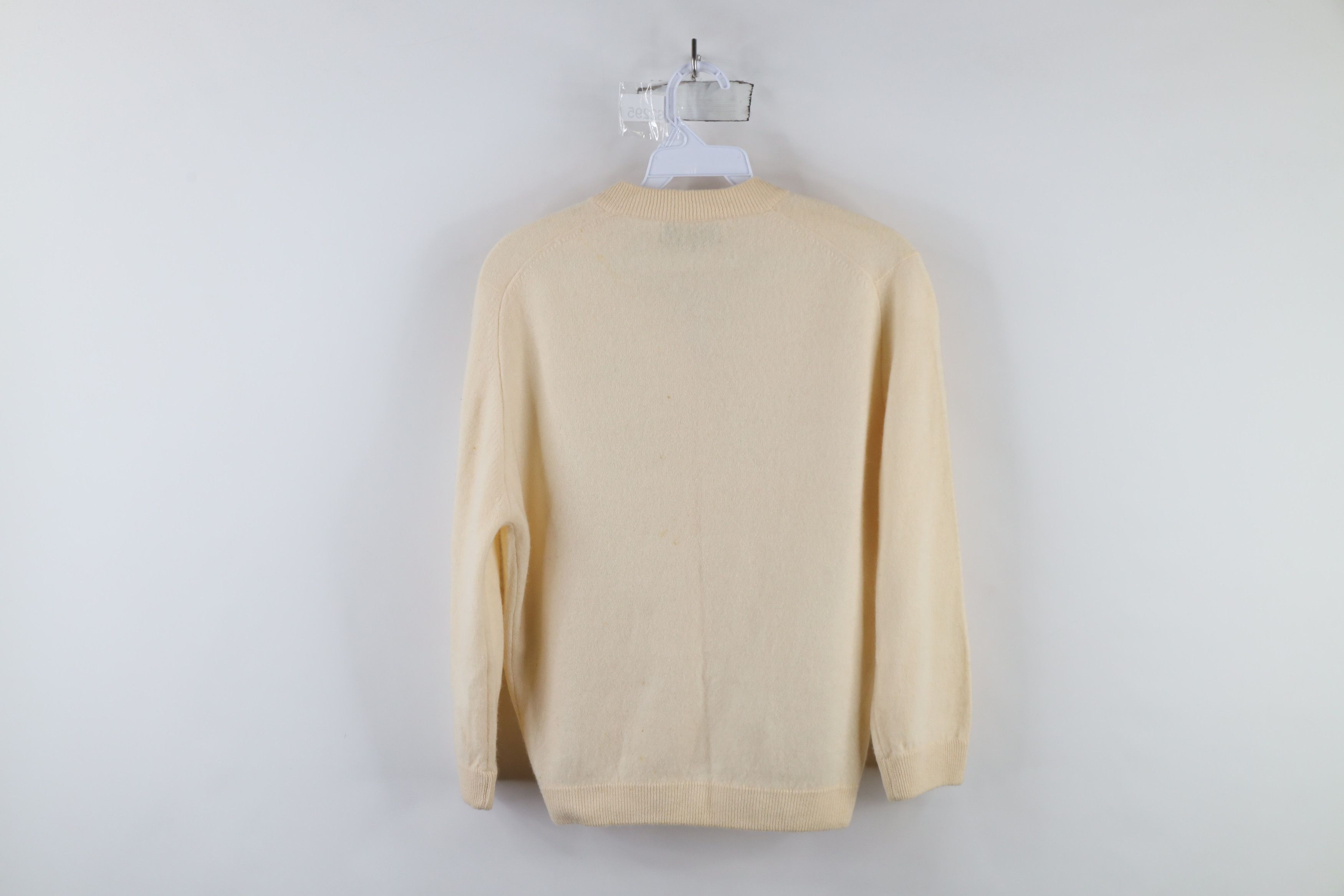 Vintage Vintage 50s Bernhard Altmann Knit Cardigan Sweater Beige Size S / US 4 / IT 40 - 12 Thumbnail