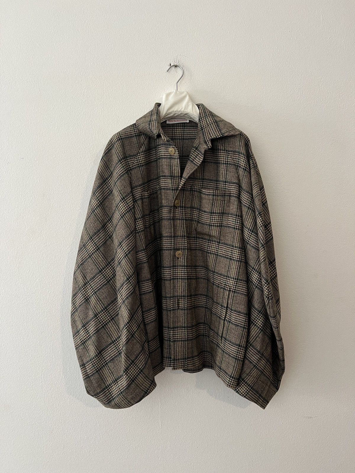 Walter Van Beirendonck Walter van beirendonck Houndstooth wool kimono jacket Size US M / EU 48-50 / 2 - 1 Thumbnail