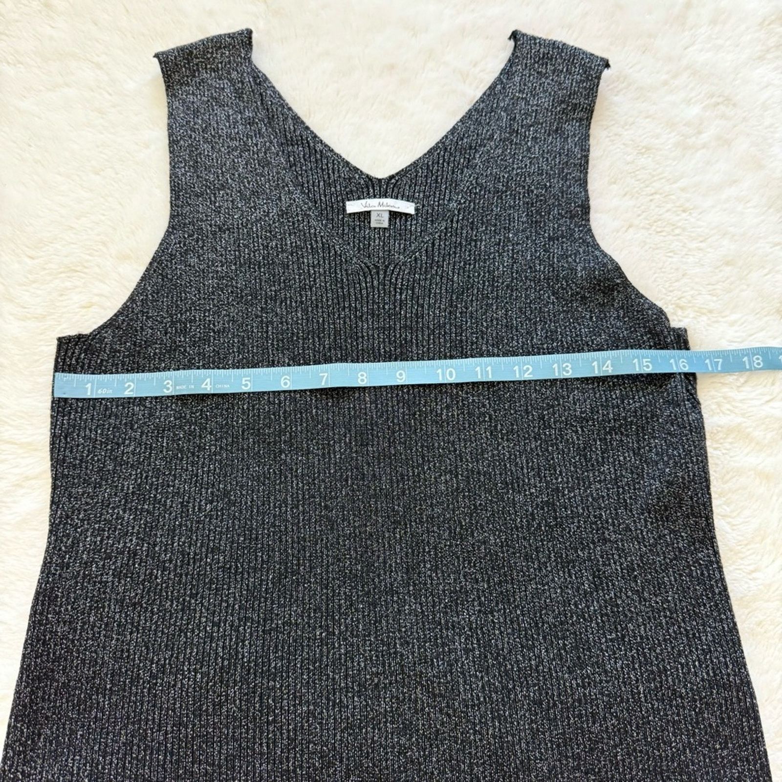 Other Villa Milano 2 pieces metallic cardigan and tank top XL Size XL / US 12-14 / IT 48-50 - 8 Thumbnail