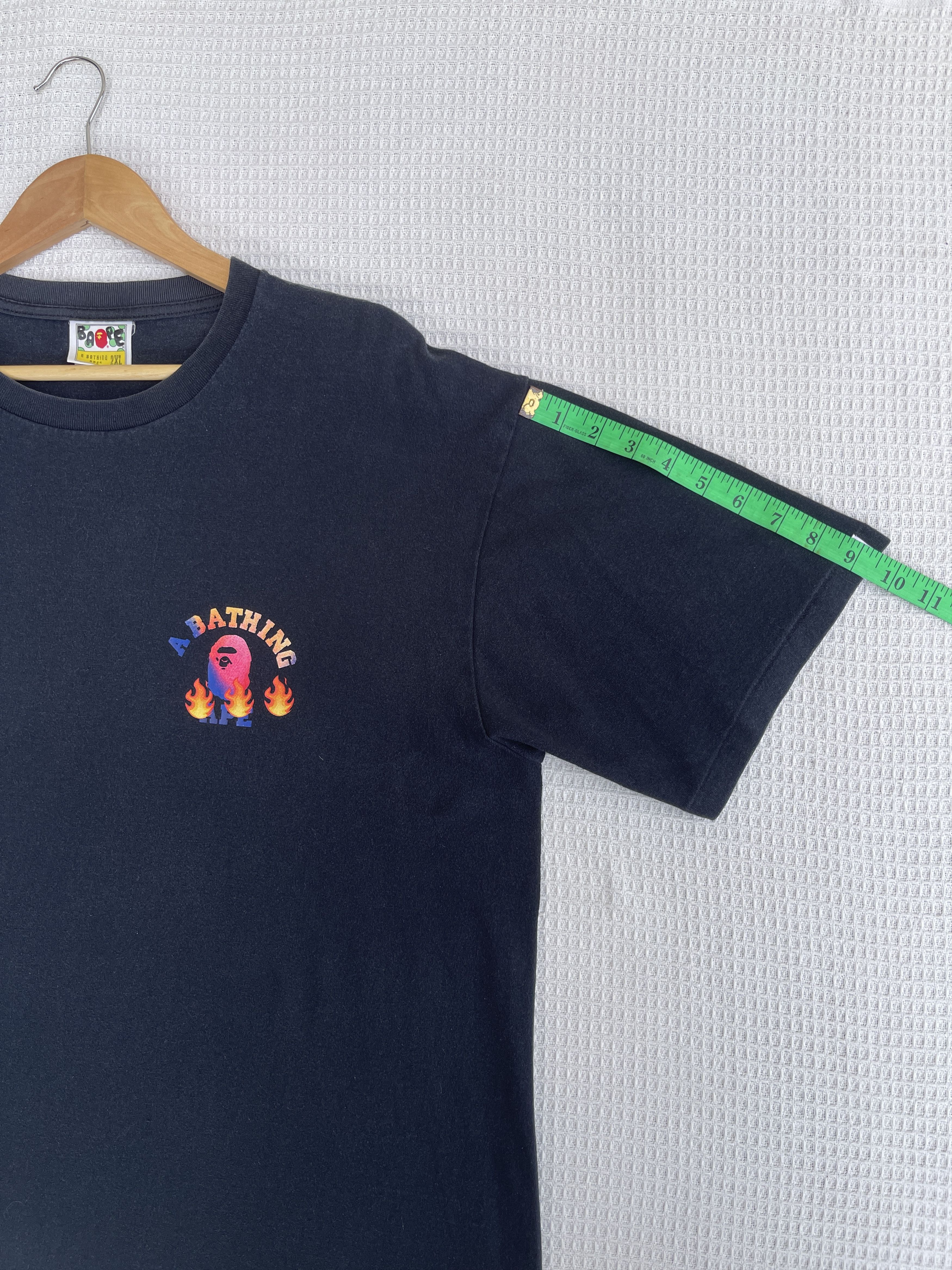 Bape Last Drop🔥Rare🔥Vintage Bape Fire College Emoji T-Shirt Size US XXL / EU 58 / 5 - 13 Thumbnail