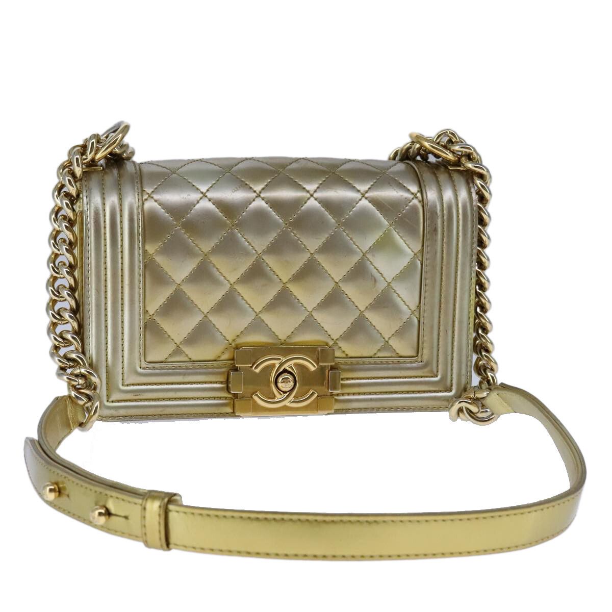Chanel Chanel Boy Flap Bag Quilted Patent Size ONE SIZE - 1 Thumbnail