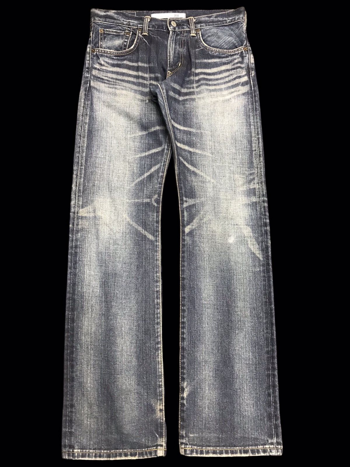 Edwin 💥90s Style💥EDWIN 403 REGULAR CRAZY FADES DENIM F403 Size US 32 / EU 48 - 1 Thumbnail