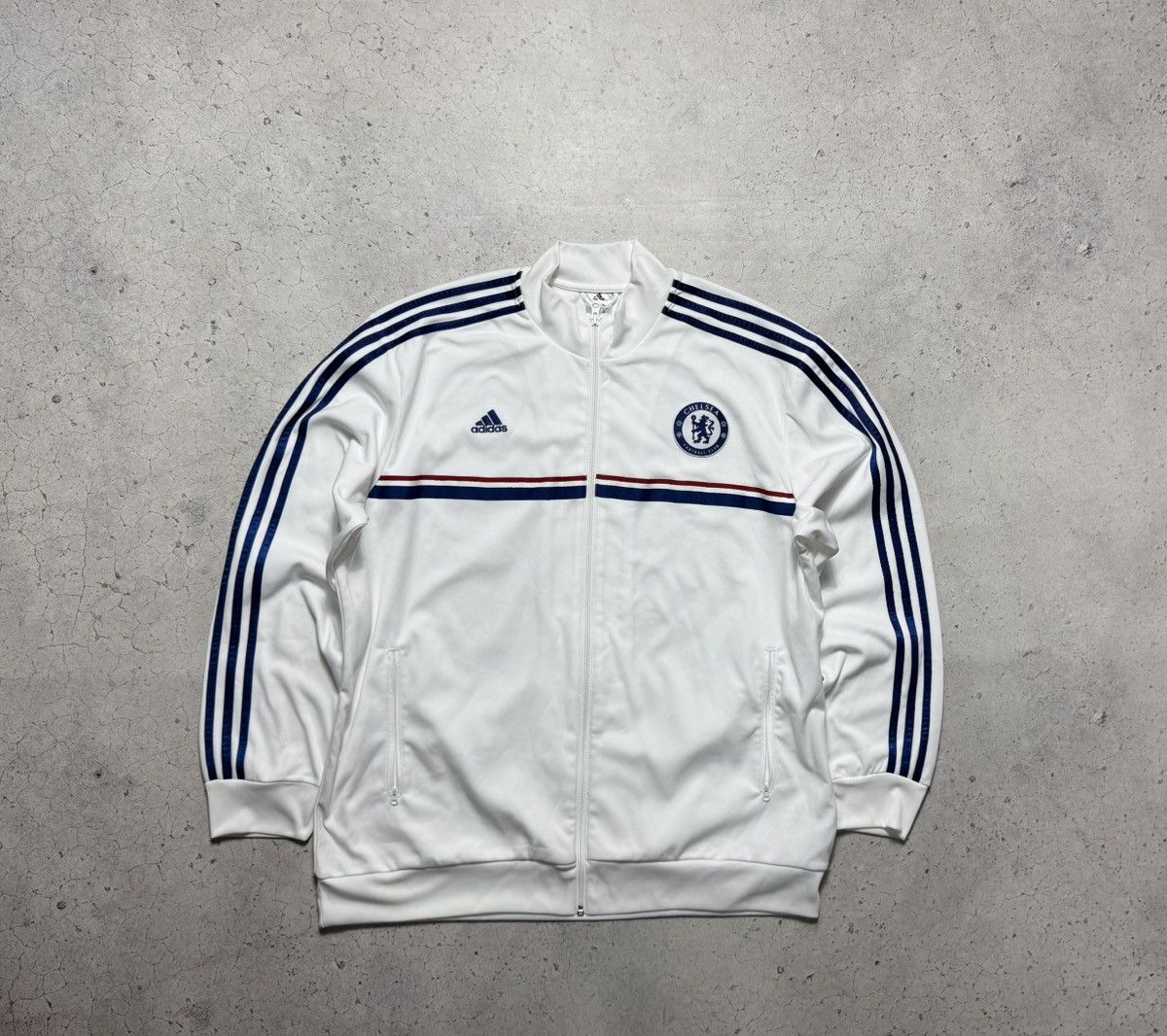 Adidas Adidas FC Chelsea Vintage Football Full Zip Track Jacket Size US XXL / EU 58 / 5 - 1 Thumbnail