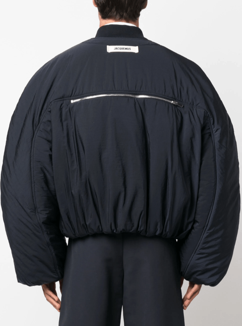 Jacquemus Jacquemus Croissant puffer bomber jacket Dark Navy Size US L / EU 52-54 / 3 - 8 Thumbnail