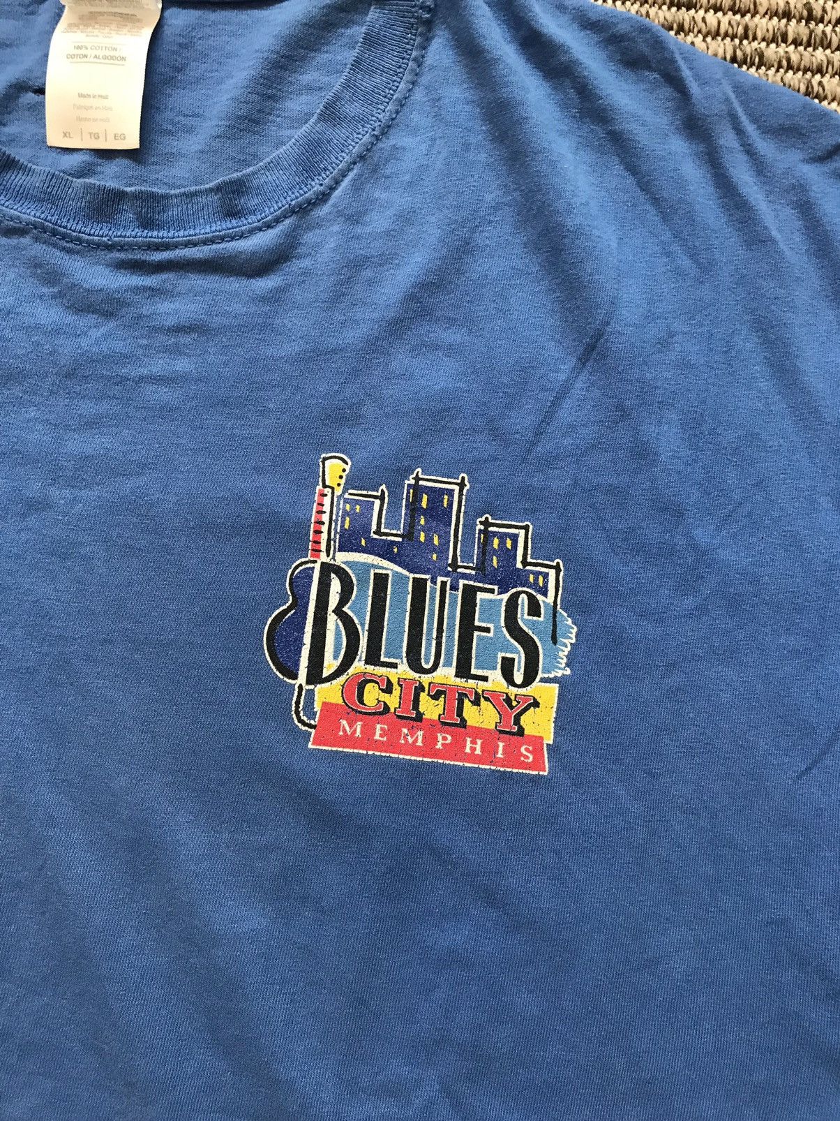 Vintage Vintage Tshirt Blues City Memphis Size US XL / EU 56 / 4 - 4 Thumbnail
