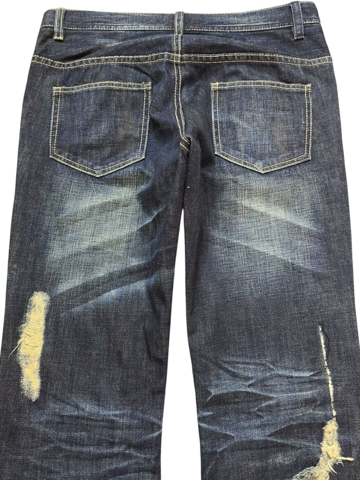 Tornado Mart Vintage Seil Flare Paint Splatter Grunge Denim Size US 31 - 7 Thumbnail