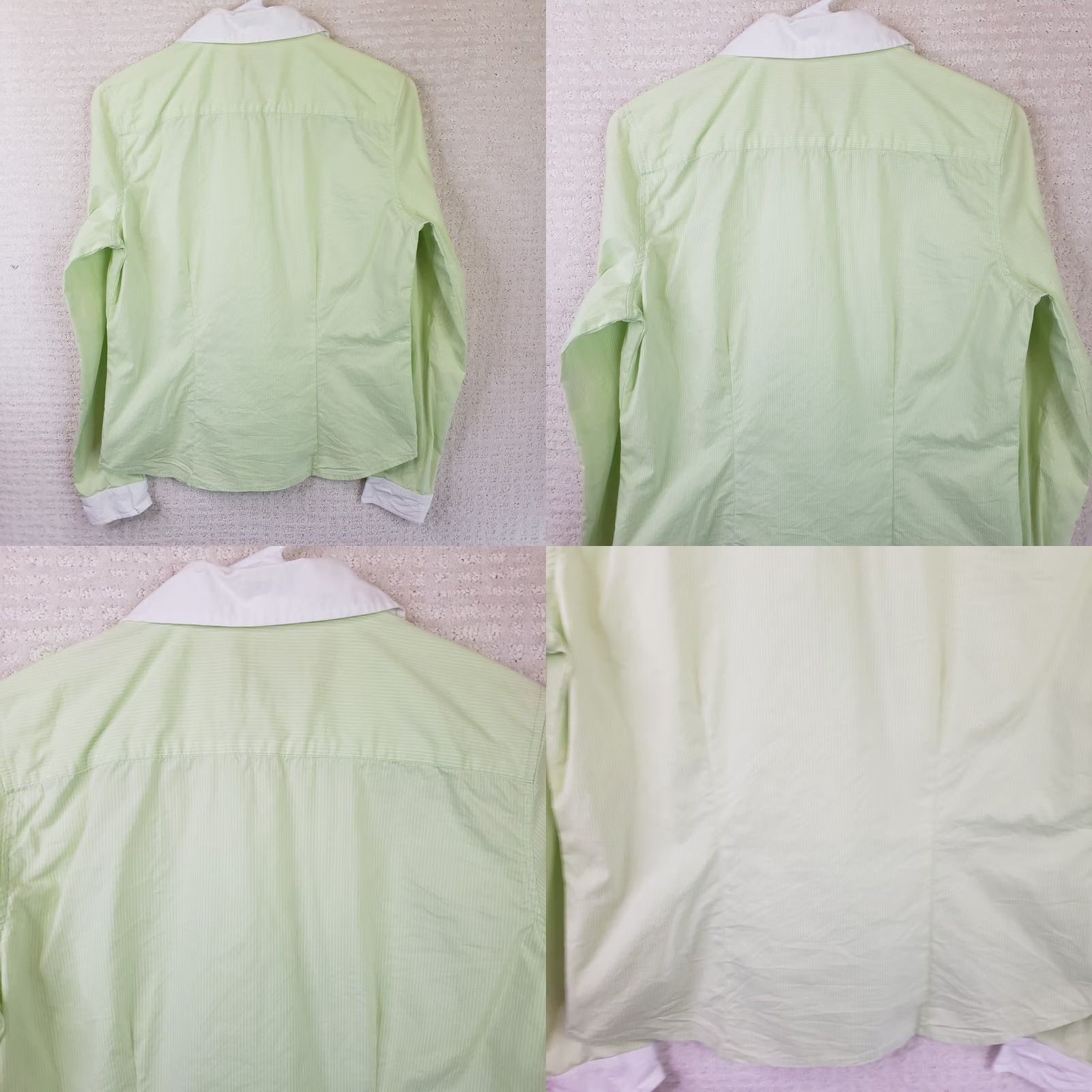 Lilly Pulitzer Lilly Pulitzer Women's Shirt Button-Up Long Sleeve Mint Green White Collared Size 6 Size M / US 6-8 / IT 42-44 - 8 Thumbnail