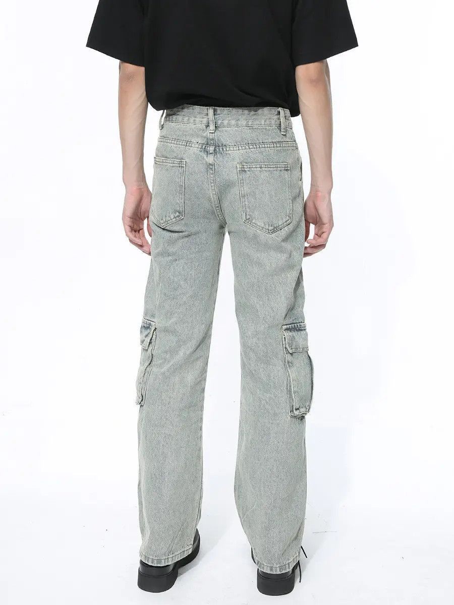 Japanese Brand Retro loose zipper pocket jeans Size US 30 / EU 46 - 5 Thumbnail