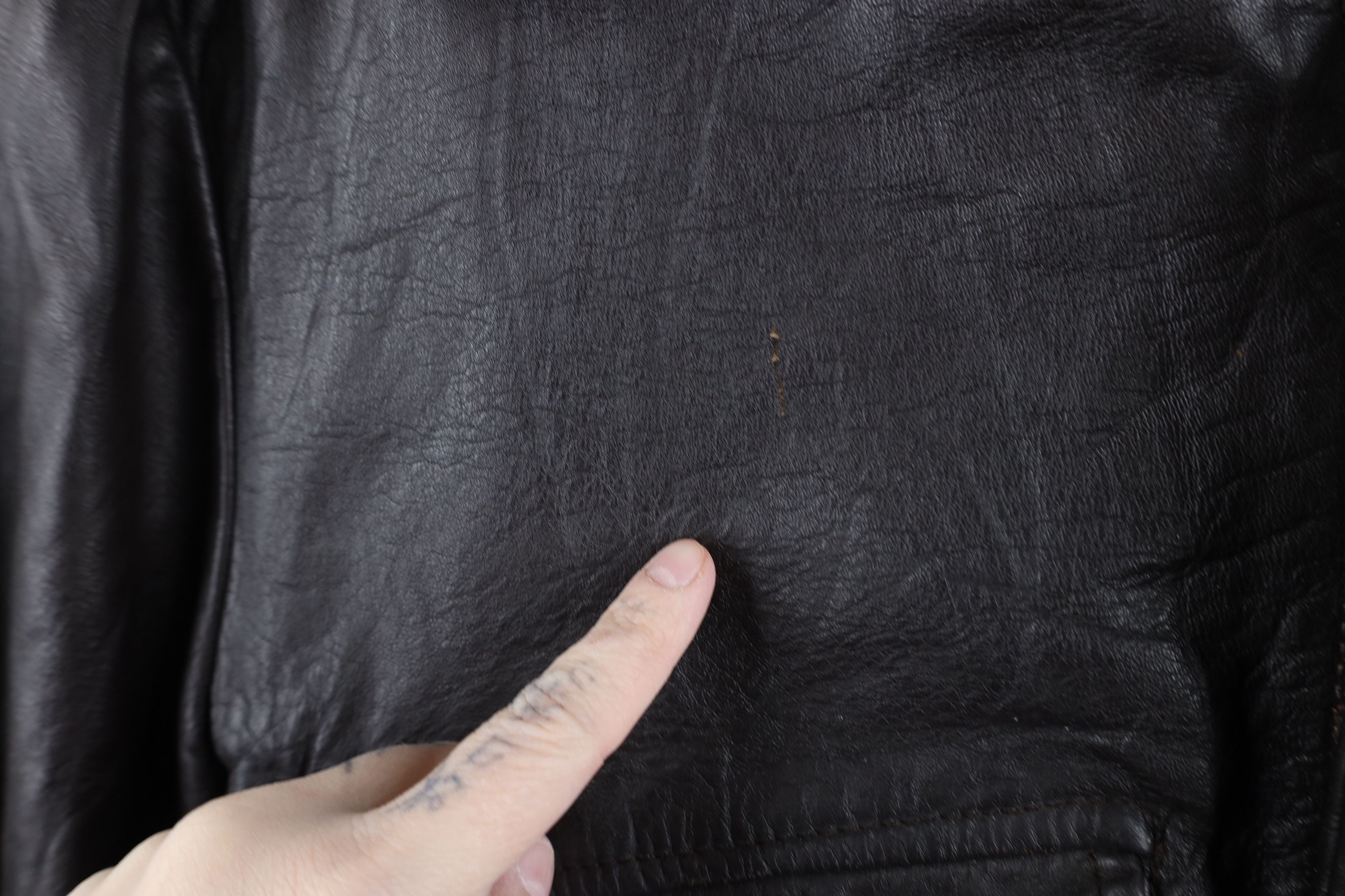 Cooper × Vintage Vintage 60s 70s Cooper Leather Flight Bomber Jacket USA Size US L / EU 52-54 / 3 - 6 Thumbnail