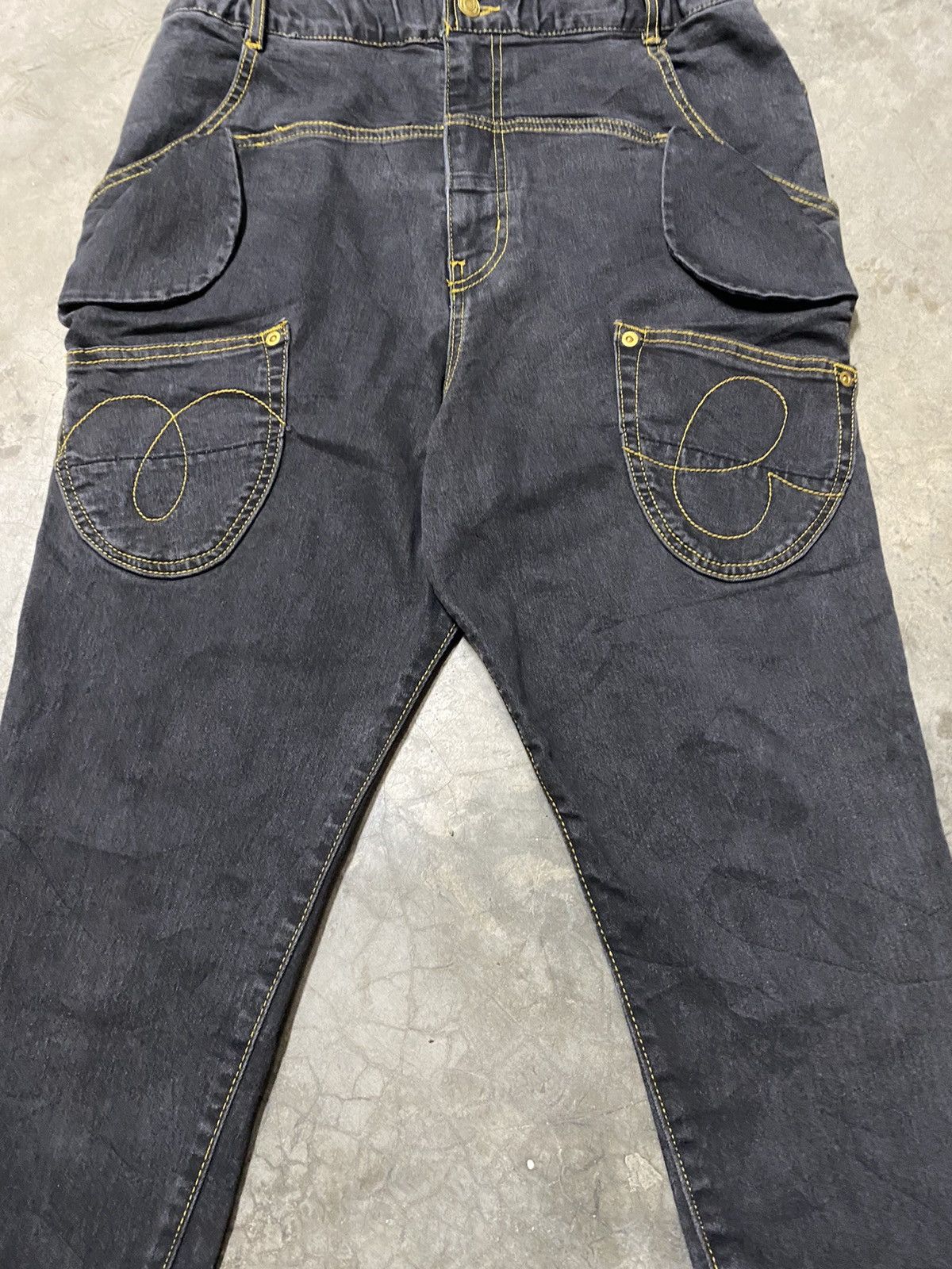Issey Miyake × mercibeaucoup Faded Black Issey Miyake Mercibeaucoup High Rise Jeans @123 Size US 32 / EU 48 - 2 Thumbnail