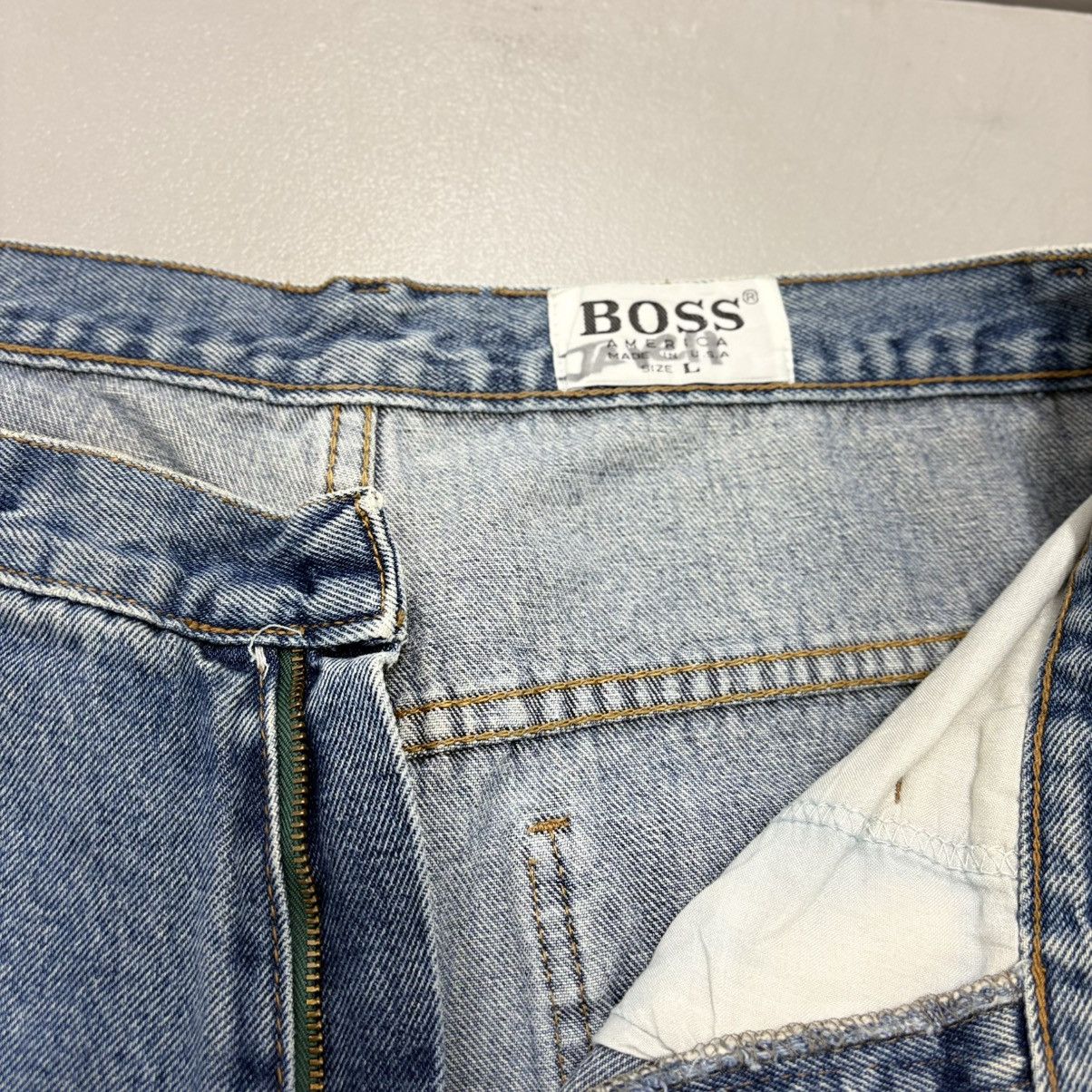 Hugo Boss BOSS Vintage Embroidered Carpenter Blue Denim Jorts Size 30 Size US 30 / EU 46 - 7 Thumbnail