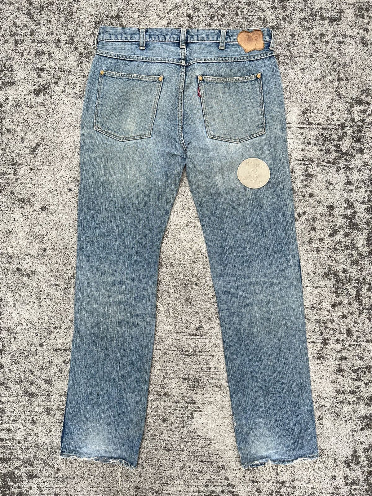 Number (N)ine Number nine patch denim Kurt Cobain archive y2k Size US 30 / EU 46 - 2 Thumbnail