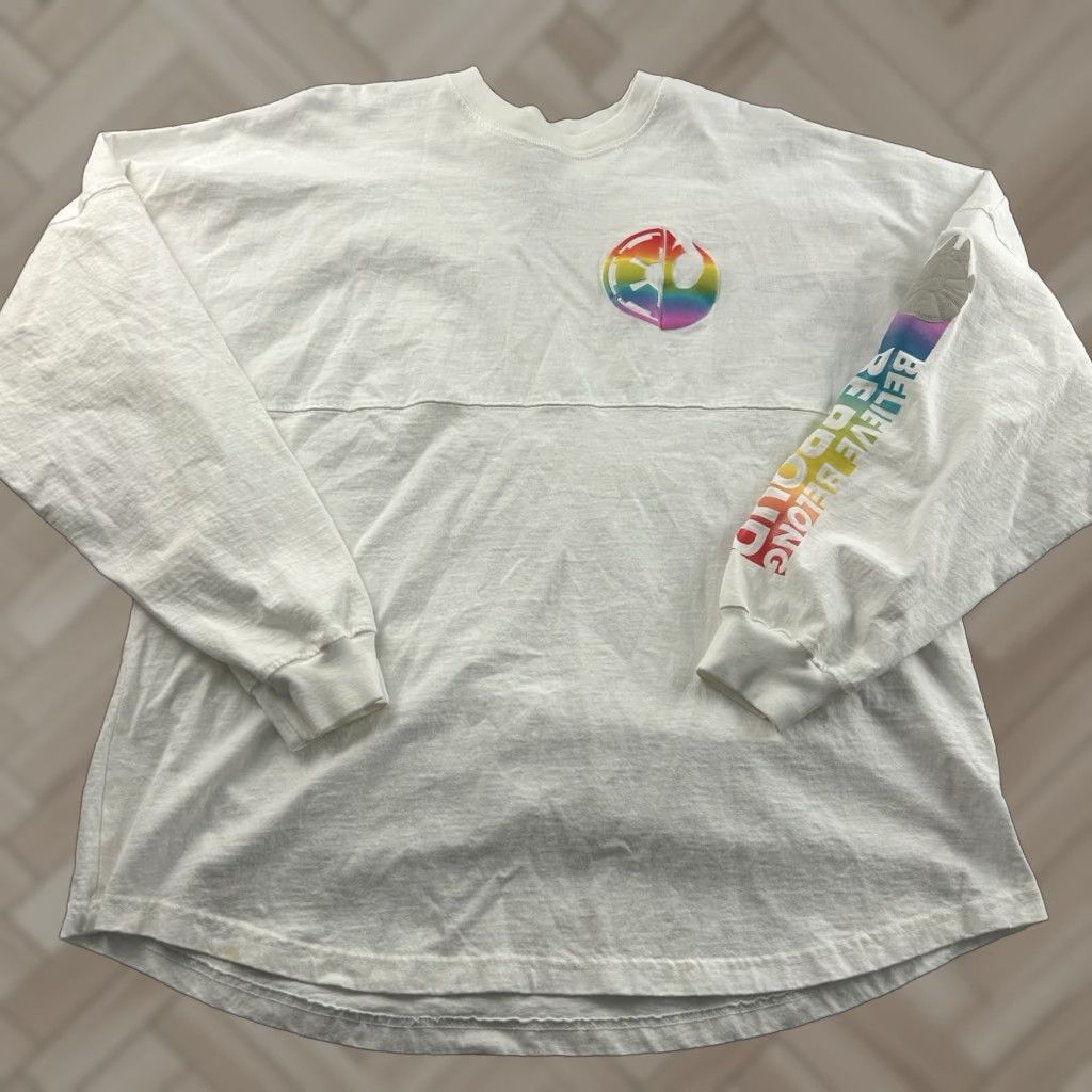 Disney Disney Star Wars Spirit Jersey Shirt Long Sleeve Unisex XL White Size US XL / EU 56 / 4 - 1 Thumbnail