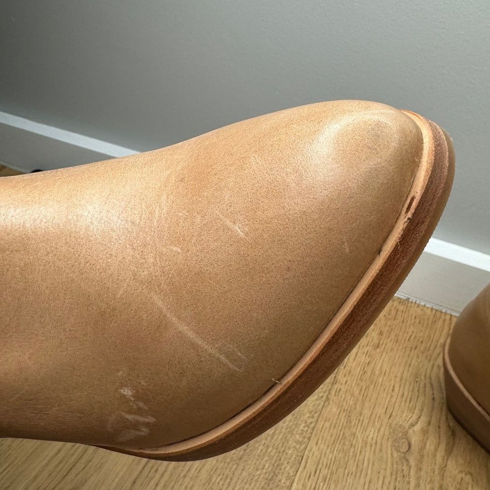 Nisolo NEW Nisolo Classic Ankle Bootie Almond Brown Tan Leather Size US 8.5 / IT 38.5 - 4 Thumbnail