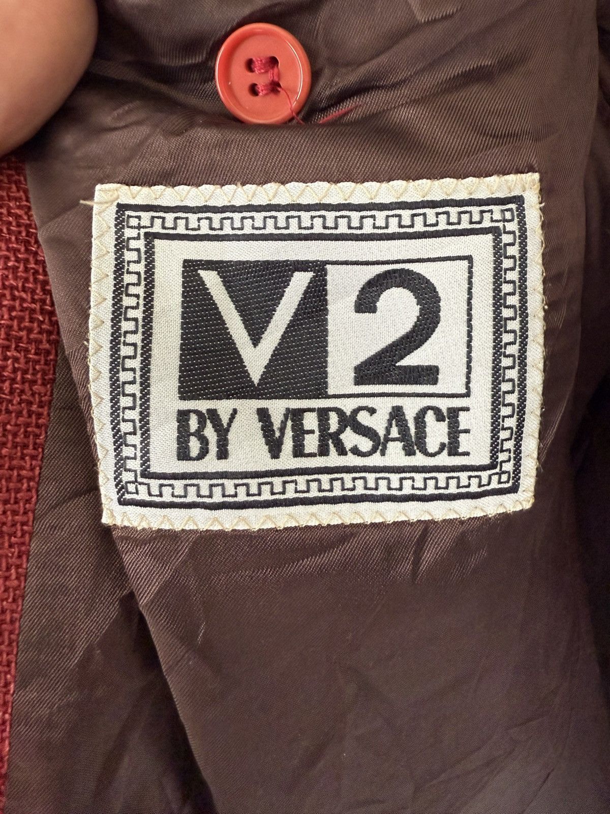 Versace Vintage Versace Blazer in Red Timeless Milanese Elegance Size US M / EU 48-50 / 2 - 7 Thumbnail