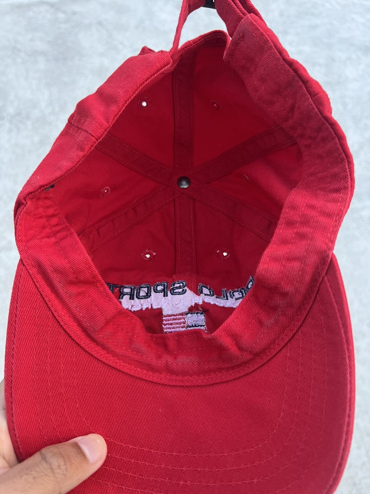 Polo Ralph Lauren × Vintage Vintage Polo Sport Hat Size ONE SIZE - 3 Thumbnail