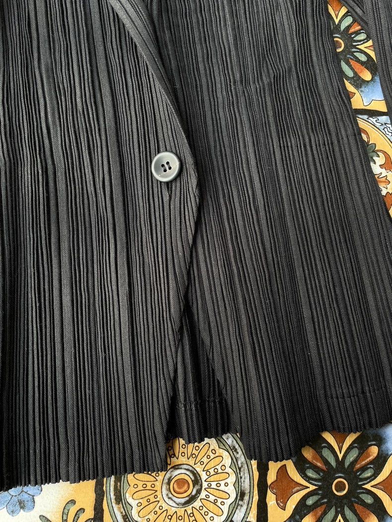 Issey Miyake Issey Miyake size:2 Black mixed fur mainline coat Size M / US 6-8 / IT 42-44 - 3 Thumbnail