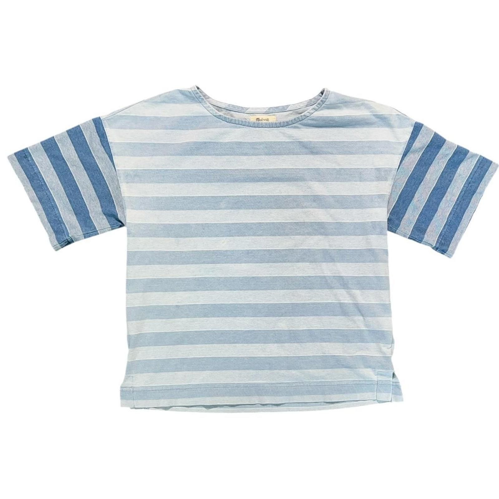 Madewell Madewell Indigo Stripe Block Tee Size M / US 6-8 / IT 42-44 - 1 Thumbnail