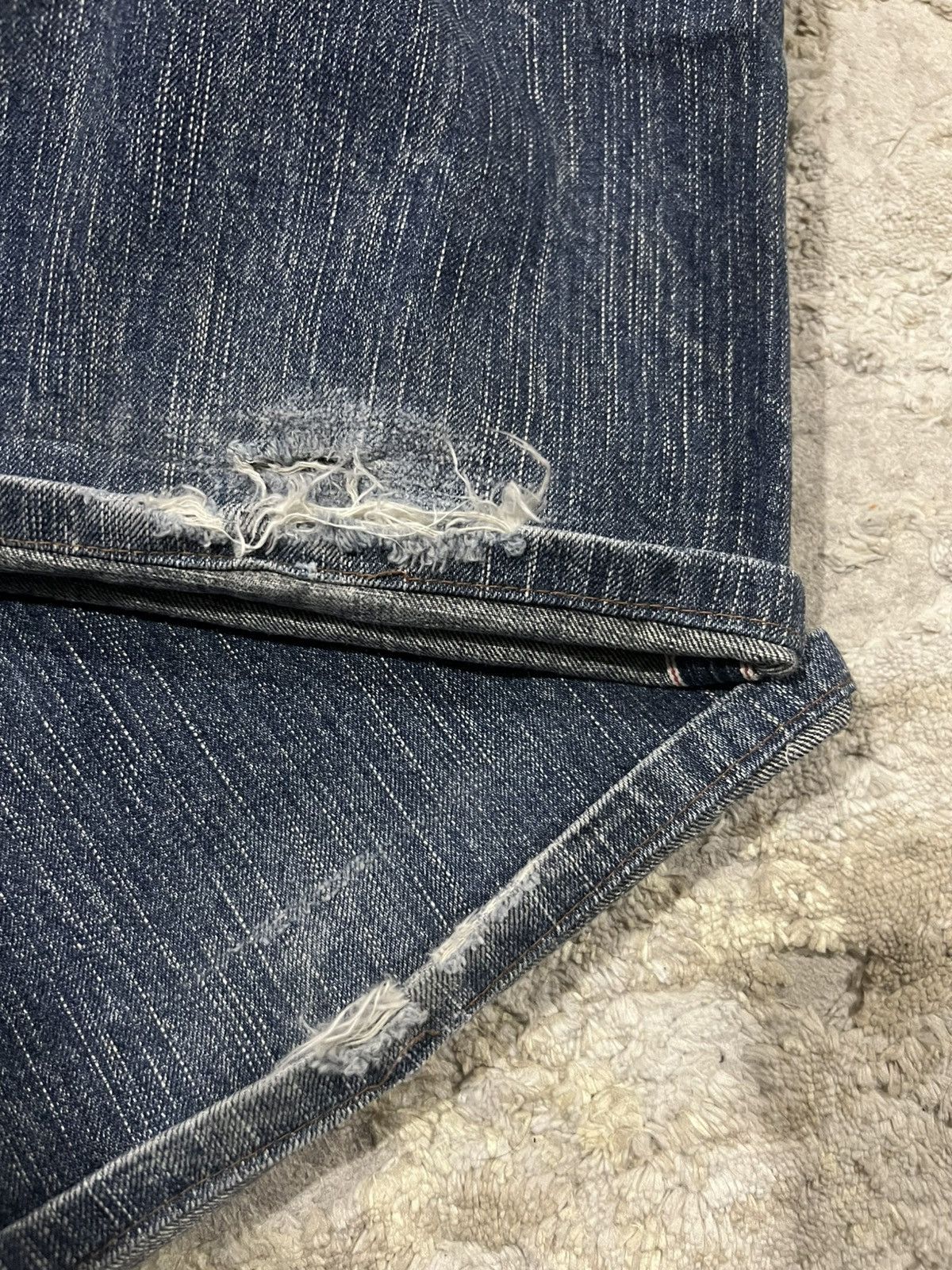 Samurai Jeans ED-80 Nihon Men Selvaged 13.5oz Organic Mud Wash Dirty Denim Size US 36 / EU 52 - 8 Thumbnail