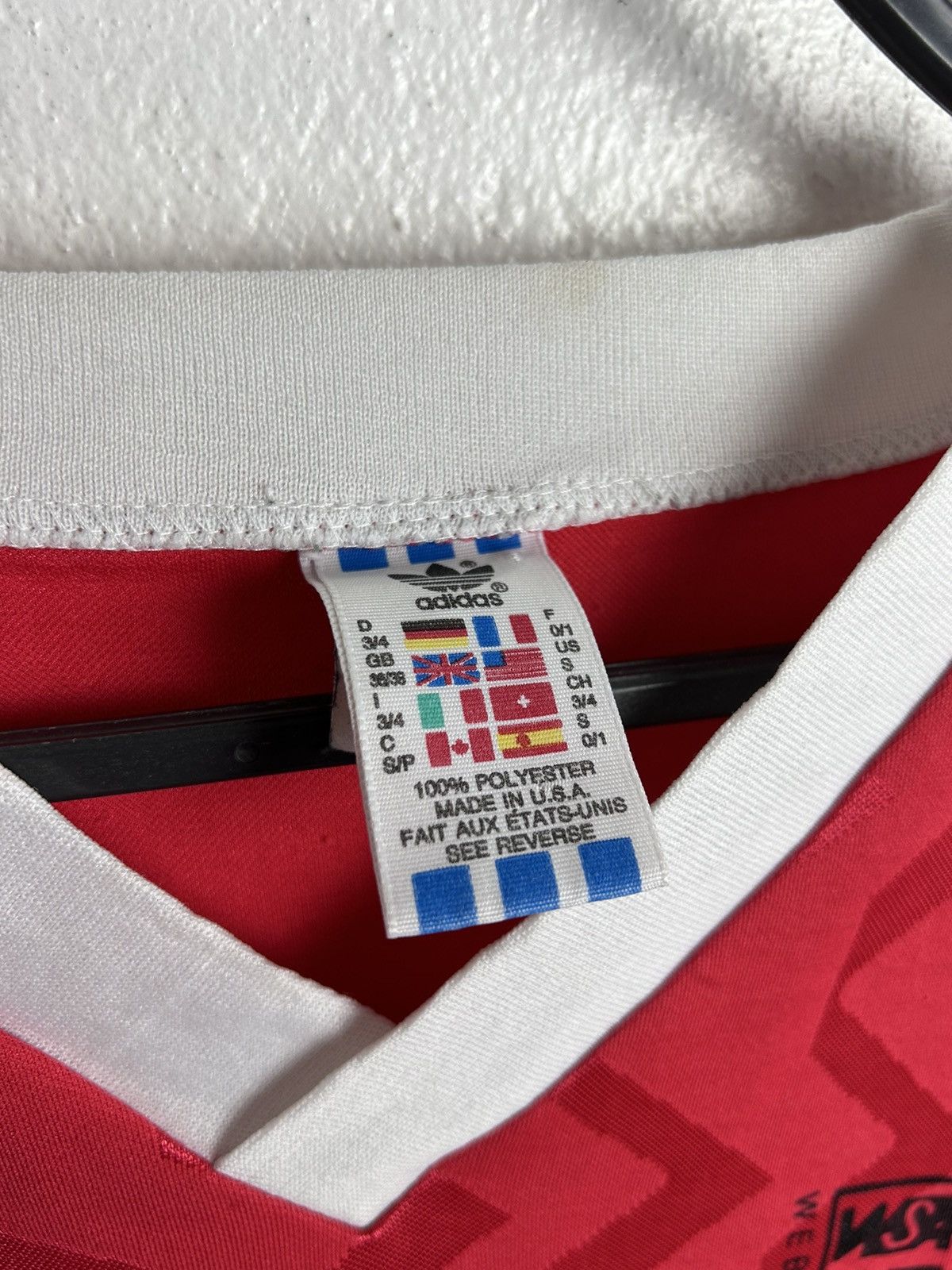 Vintage 80s Vintage Adidas Webster Soccer New York USA Retro Jersey Size US S / EU 44-46 / 1 - 7 Thumbnail