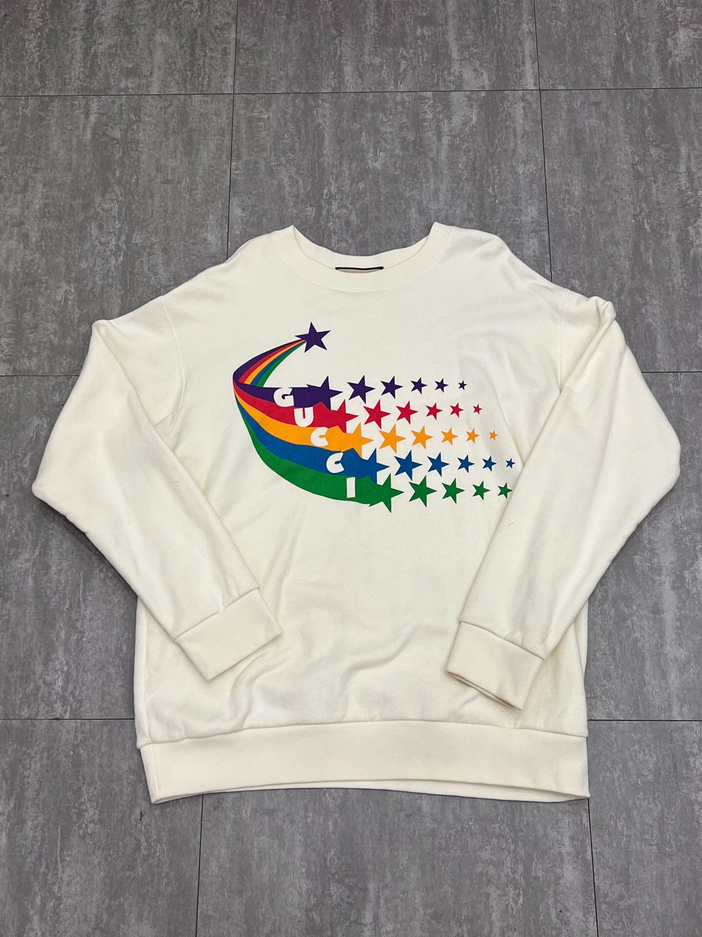 Gucci Gucci Retro Rainbow Multi Hoodie l Men Size US L / EU 52-54 / 3 - 1 Thumbnail
