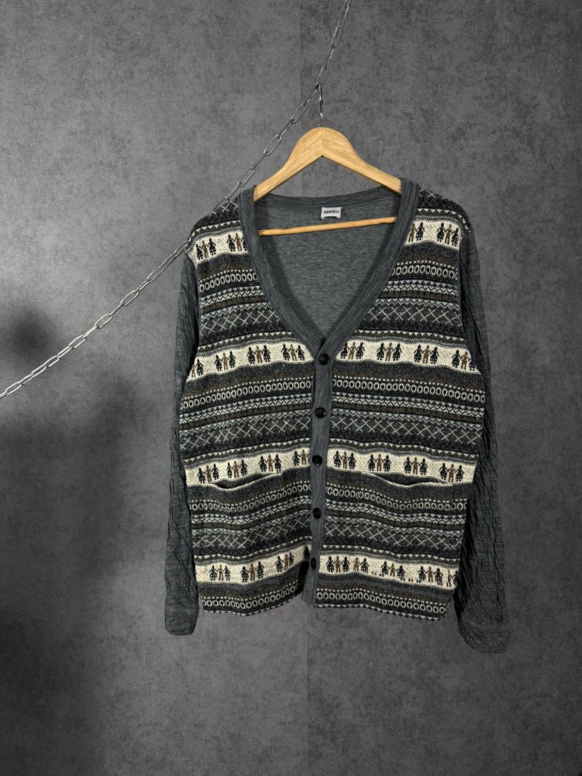 Kenzo Kenzo luxury designer cardigan Size US M / EU 48-50 / 2 - 1 Thumbnail
