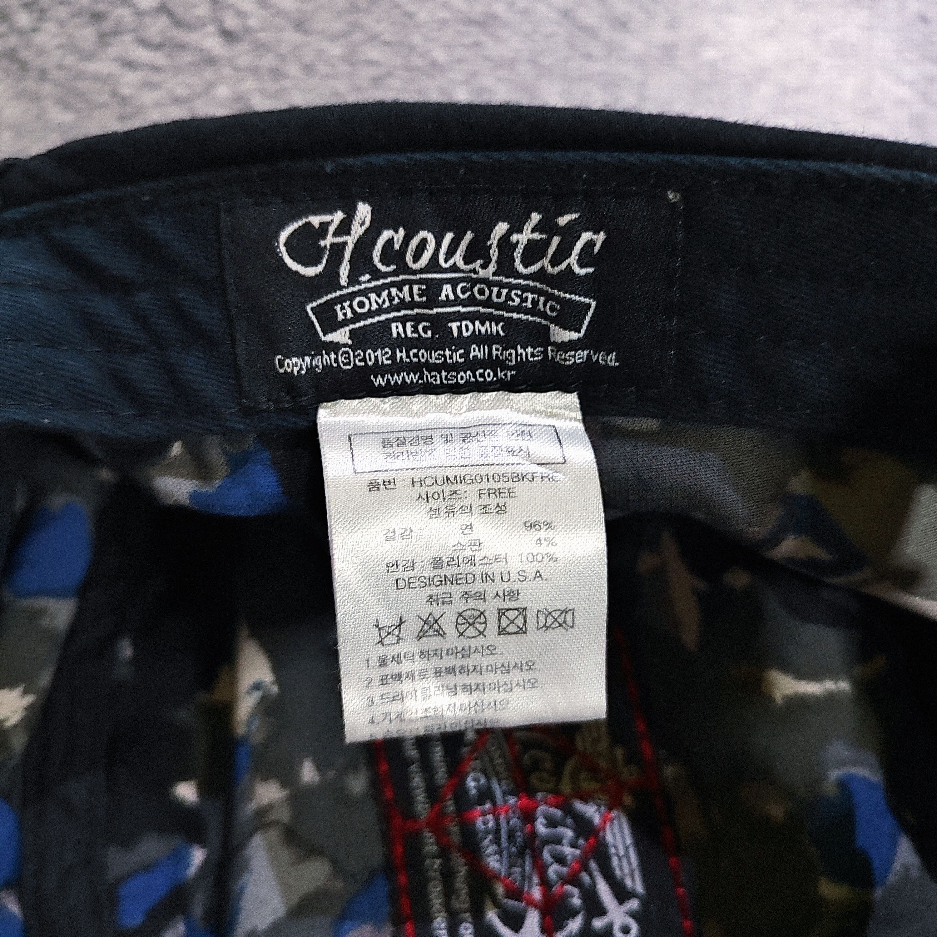 Japanese Brand H.Coustic Ditsetressed Patrol Caps Size ONE SIZE - 9 Thumbnail