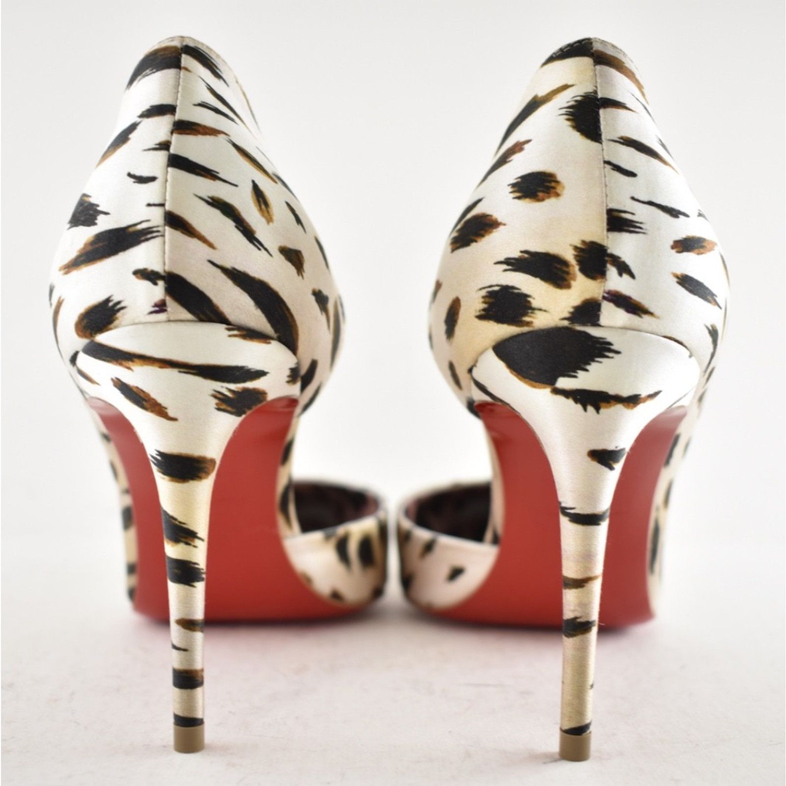 Christian Louboutin Christian Louboutin Iriza 85 Cheetah Crepe Heel Pump 38 Size US 8 / IT 38 - 9 Thumbnail