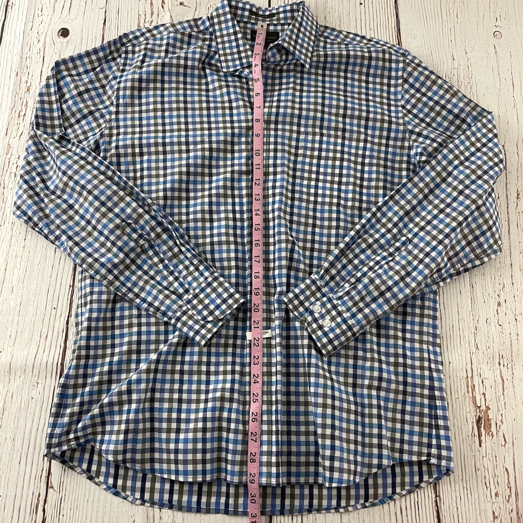 Rodd & Gunn Rodd & Gunn Sports Fit Plaid Long Sleeve Button Front Shirt XL Men Blue Cotton Size US XL / EU 56 / 4 - 3 Thumbnail