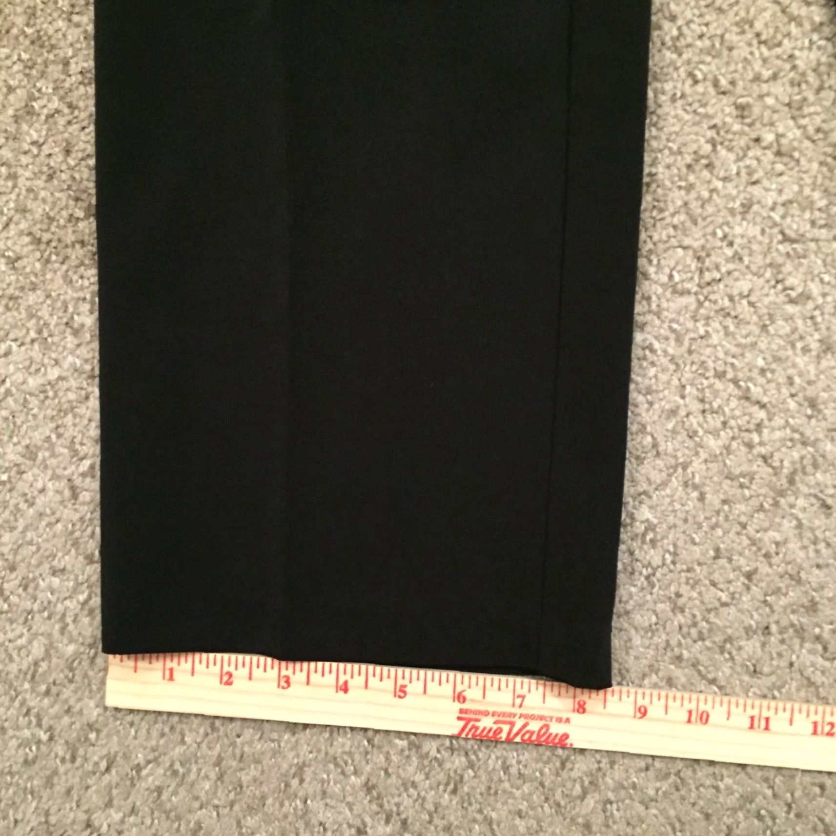 Vintage Laura Scott Dress Pants Womens Size 12P Black Straight Leg Flat Front Side Zip Size 34" / US 12 / IT 48 - 6 Thumbnail
