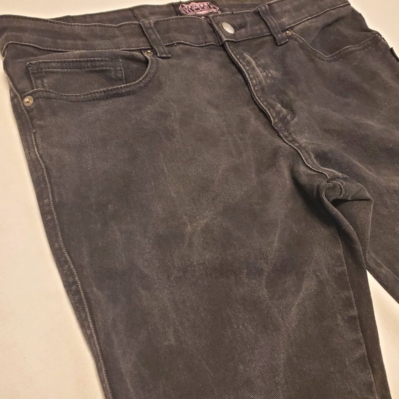 Vintage Trash And Vaudeville Womens XL Flare Jeans Black 34"×32" Grunge Punk Y2K 90s Jeans Womens 90s Grunge Punk XS? Size 40" / US 18 - 5 Thumbnail