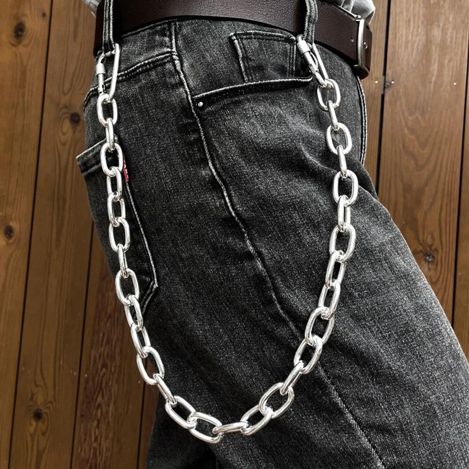Jewelry Silver Link Wallet Chain Size ONE SIZE - 3 Thumbnail