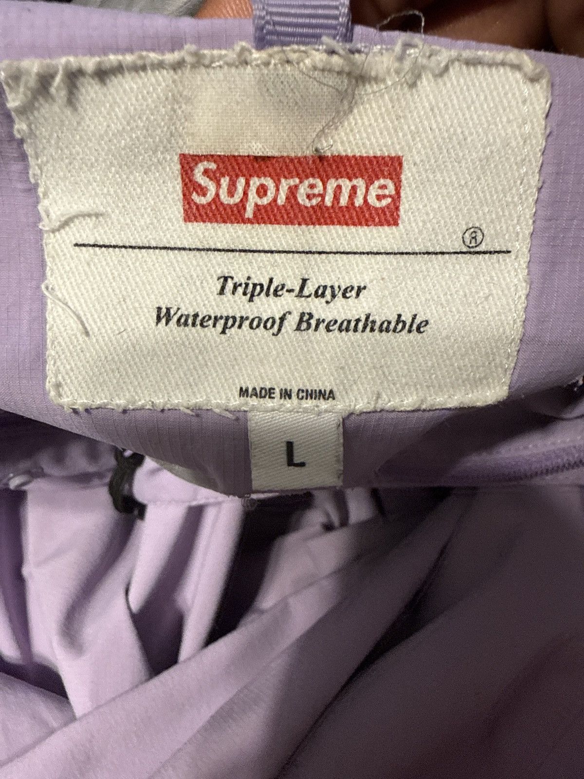 Supreme Supreme Taped Seam Anorak Lavender Size US L / EU 52-54 / 3 - 4 Thumbnail