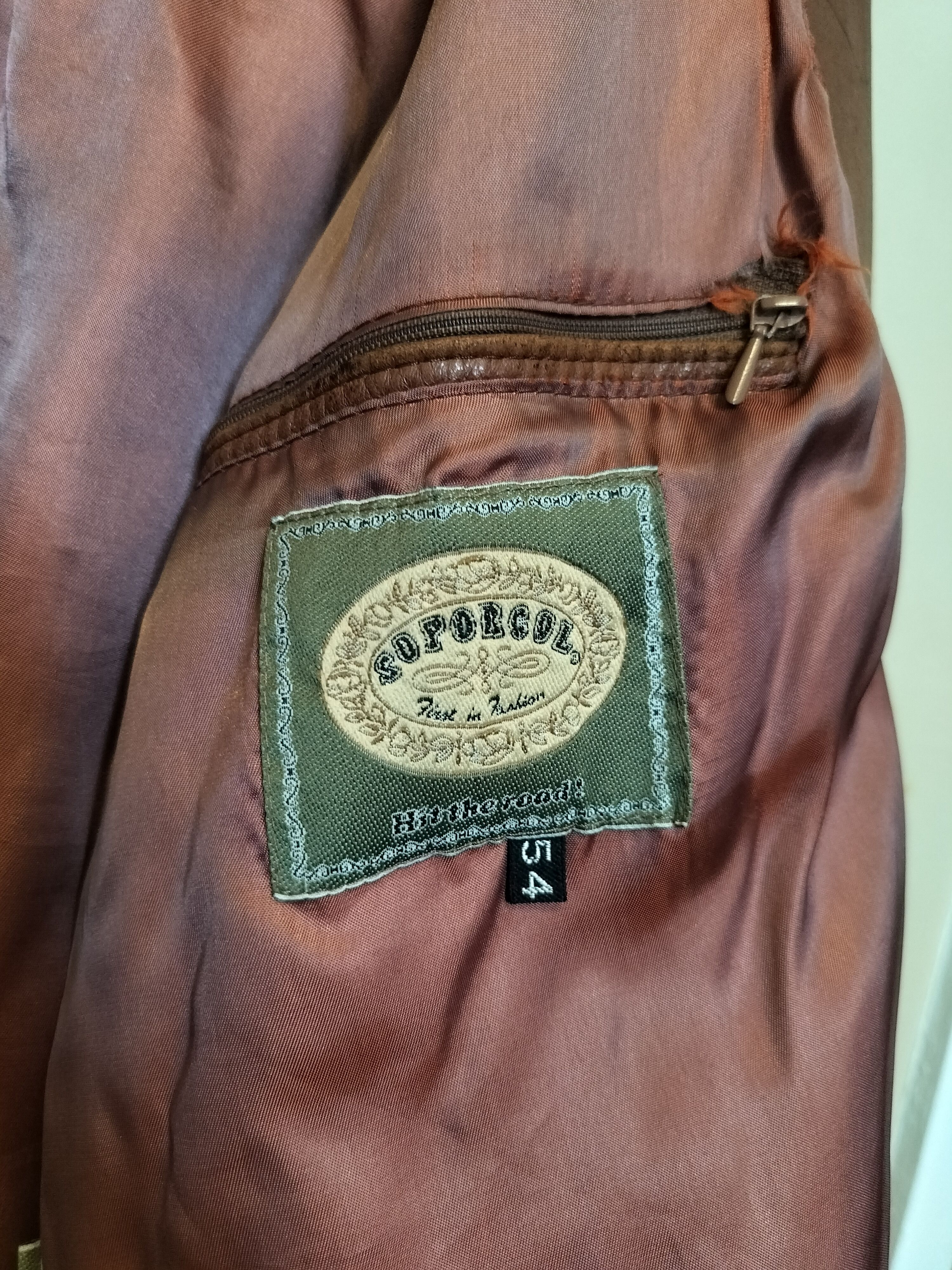 Other Soporcol Portuguese Vintage Brown Soft Leather Bomber Jacket Size US L / EU 52-54 / 3 - 7 Thumbnail