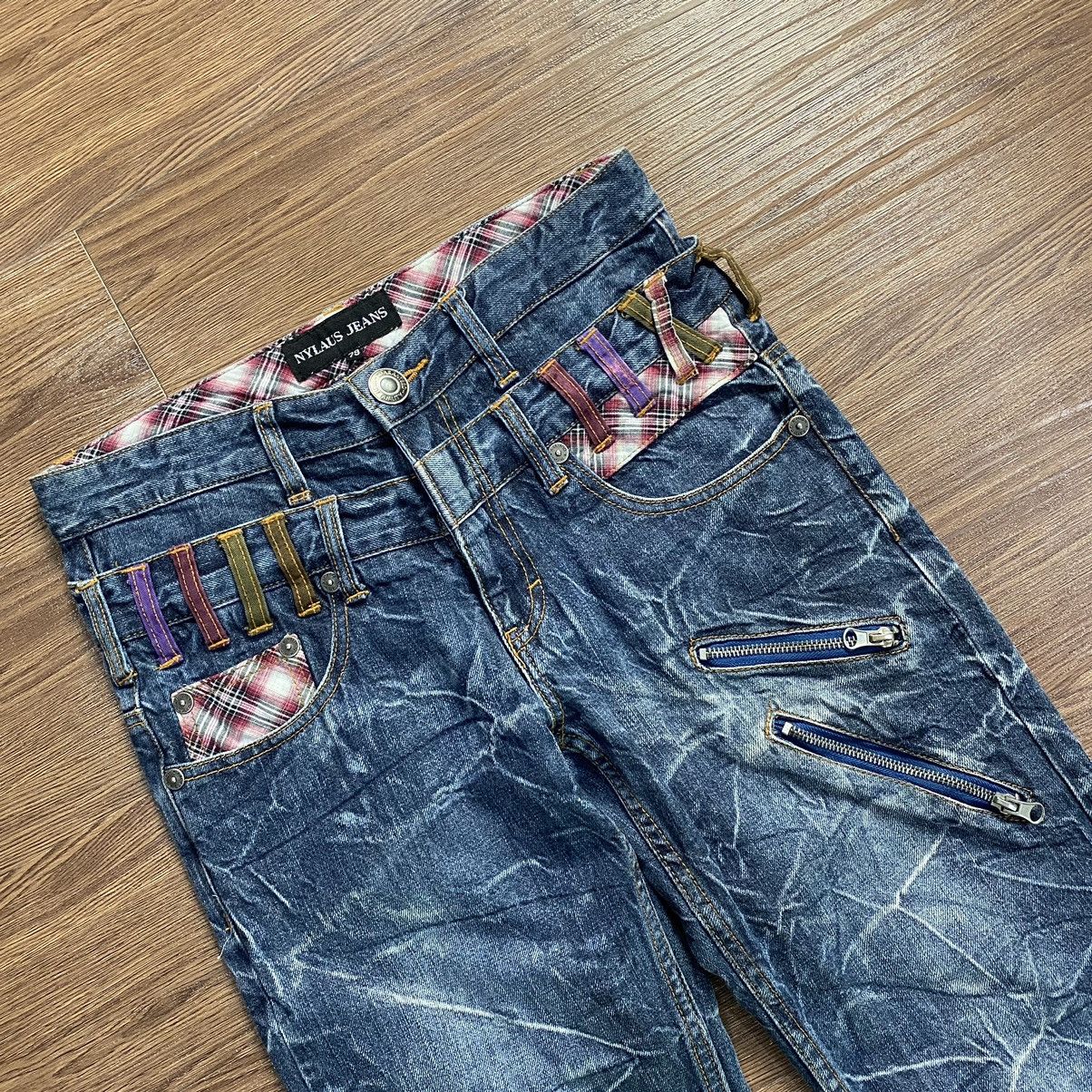 Hysteric Glamour Double Waist Nylaus Thunder Wiskeres Distressed Jeans Size US 30 / EU 46 - 4 Thumbnail