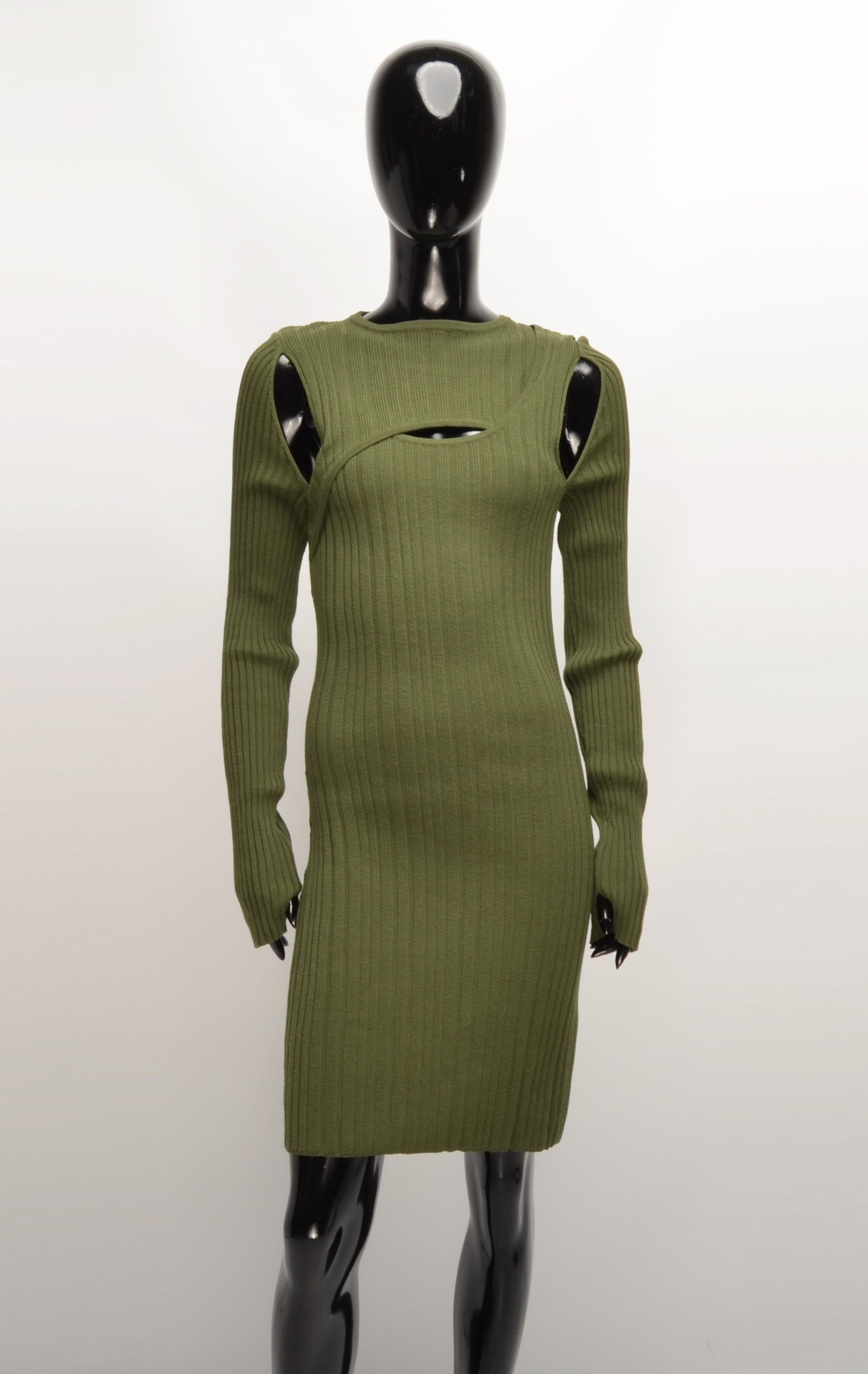Zara Zara SRPLS Cut Out Rib Knit Mini Dress | Grailed