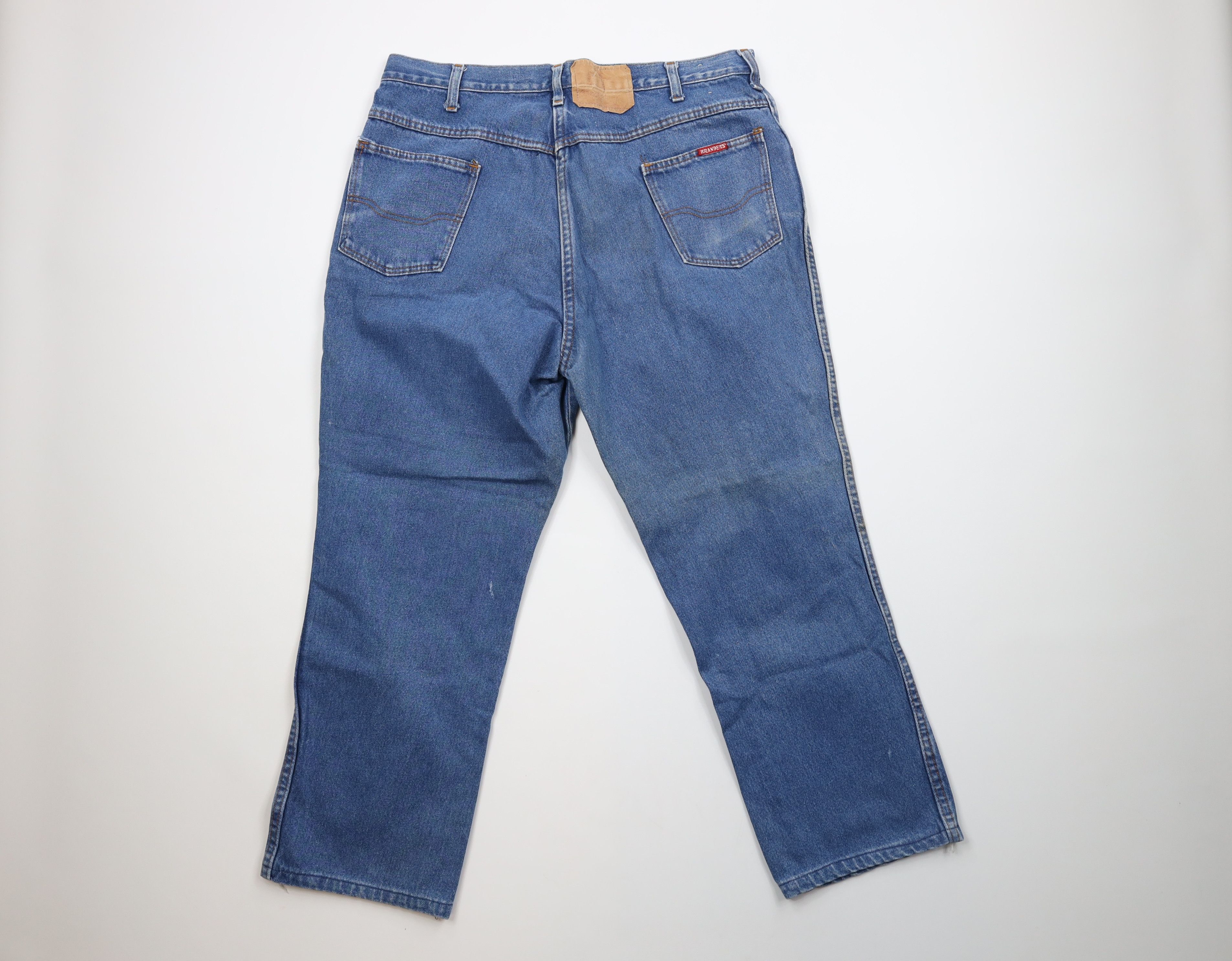 Dickies × Vintage Vintage 70s Dickies Branders Flared Bootcut Denim Jeans USA Size US 36 / EU 52 - 11 Thumbnail
