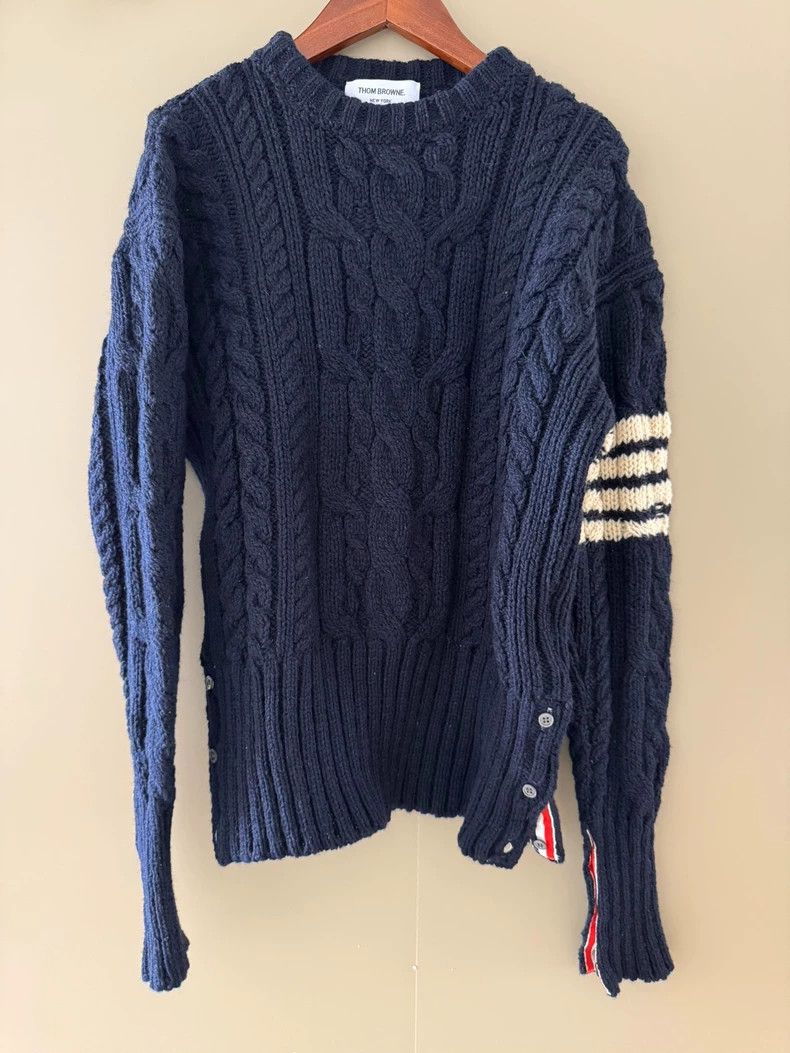 Thom Browne Thom Browne The sweater was dark blue Size US S / EU 44-46 / 1 - 1 Thumbnail
