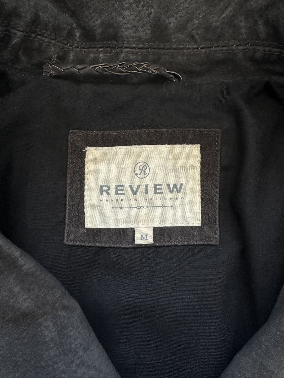 Review Vintage Riview Asymmetrical Biker Leather Jacket Size M / US 6-8 / IT 42-44 - 6 Thumbnail