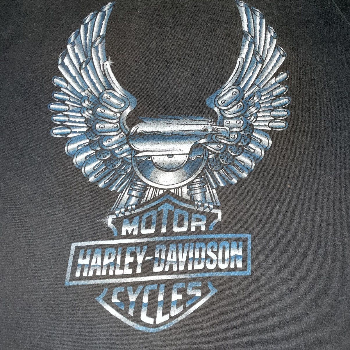 Harley Davidson Harley Davidson Chrome Winged Motor Logo Size US L / EU 52-54 / 3 - 2 Thumbnail