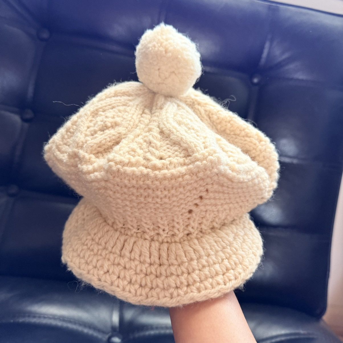 Other John Molloy Donegal Wool Knit Newsboy Hat Cream Ireland Size ONE SIZE - 5 Thumbnail