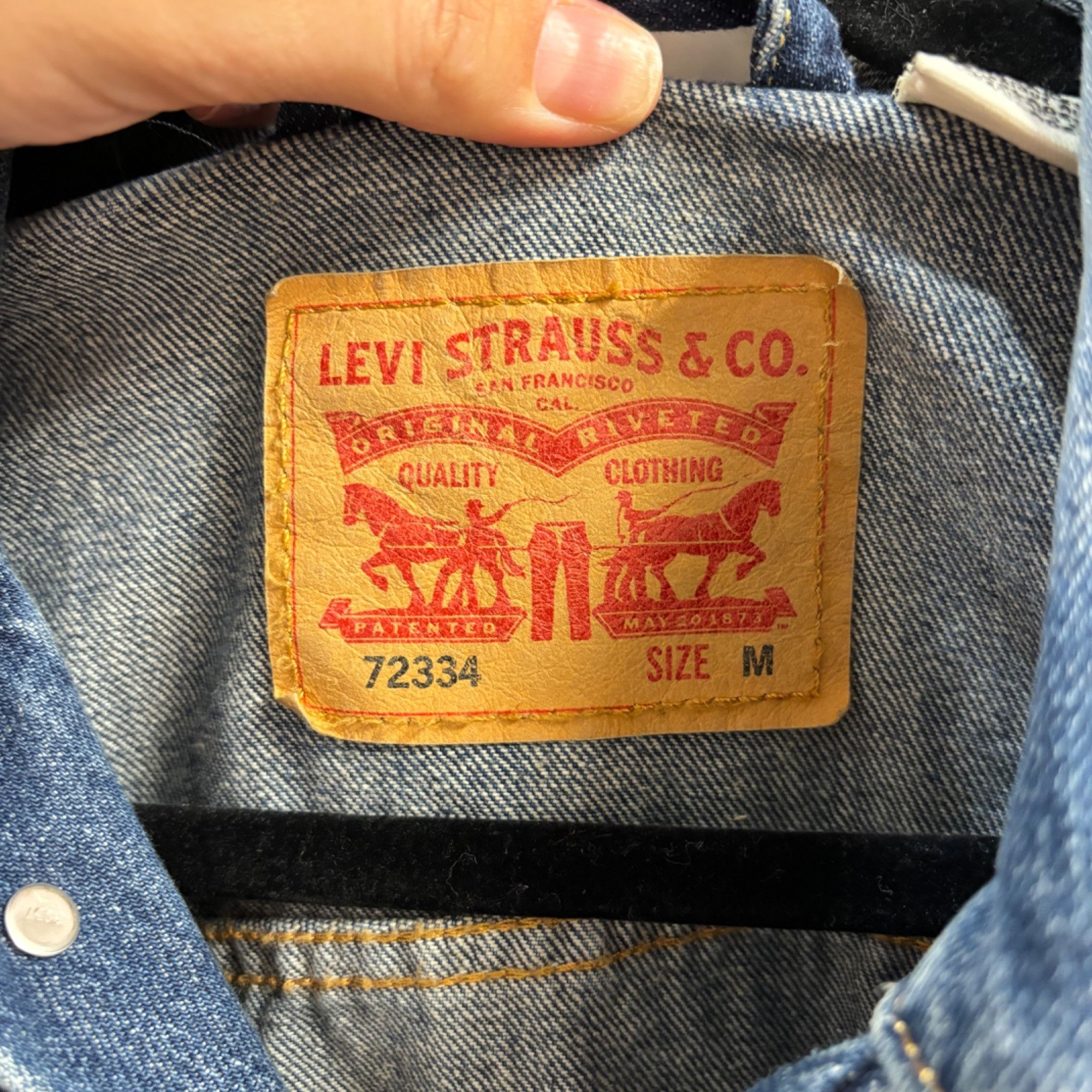 Levi's M - Levi’s Faded Dark Wash Denim Jacket Size US M / EU 48-50 / 2 - 6 Thumbnail