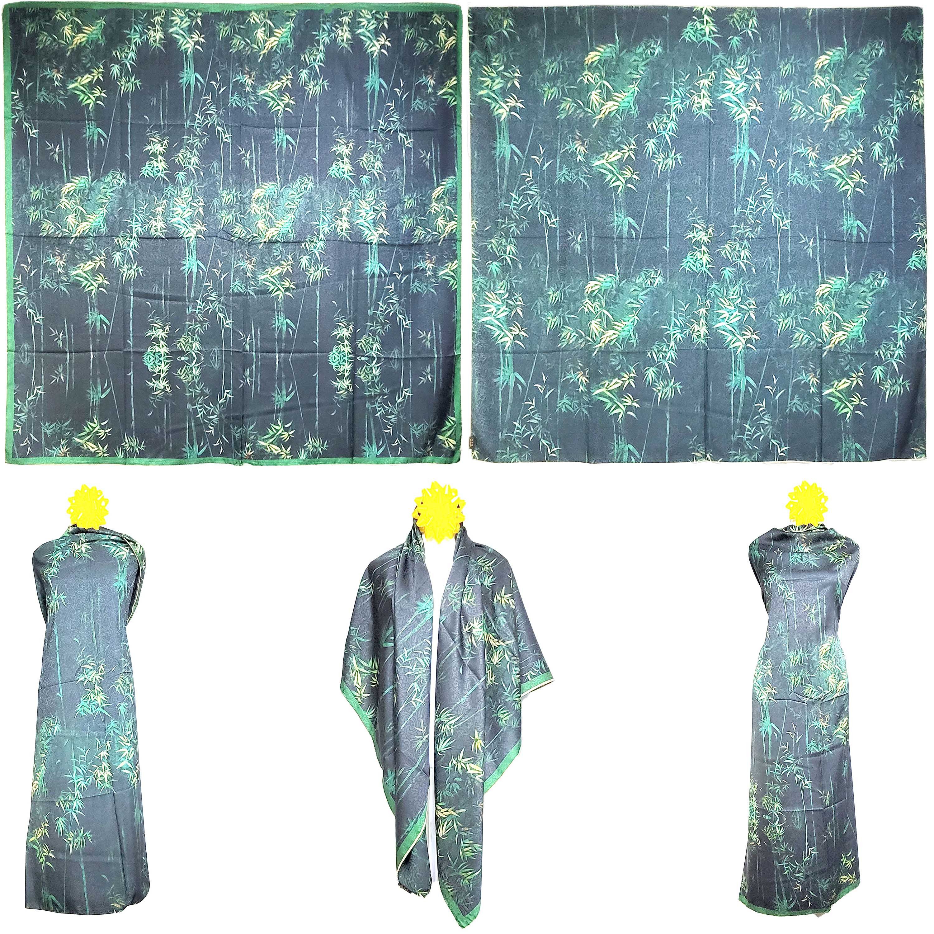 Other NWT Double Sided Silk Scarf 52"x52" Large Square Wrap 3233 Size ONE SIZE - 1 Thumbnail