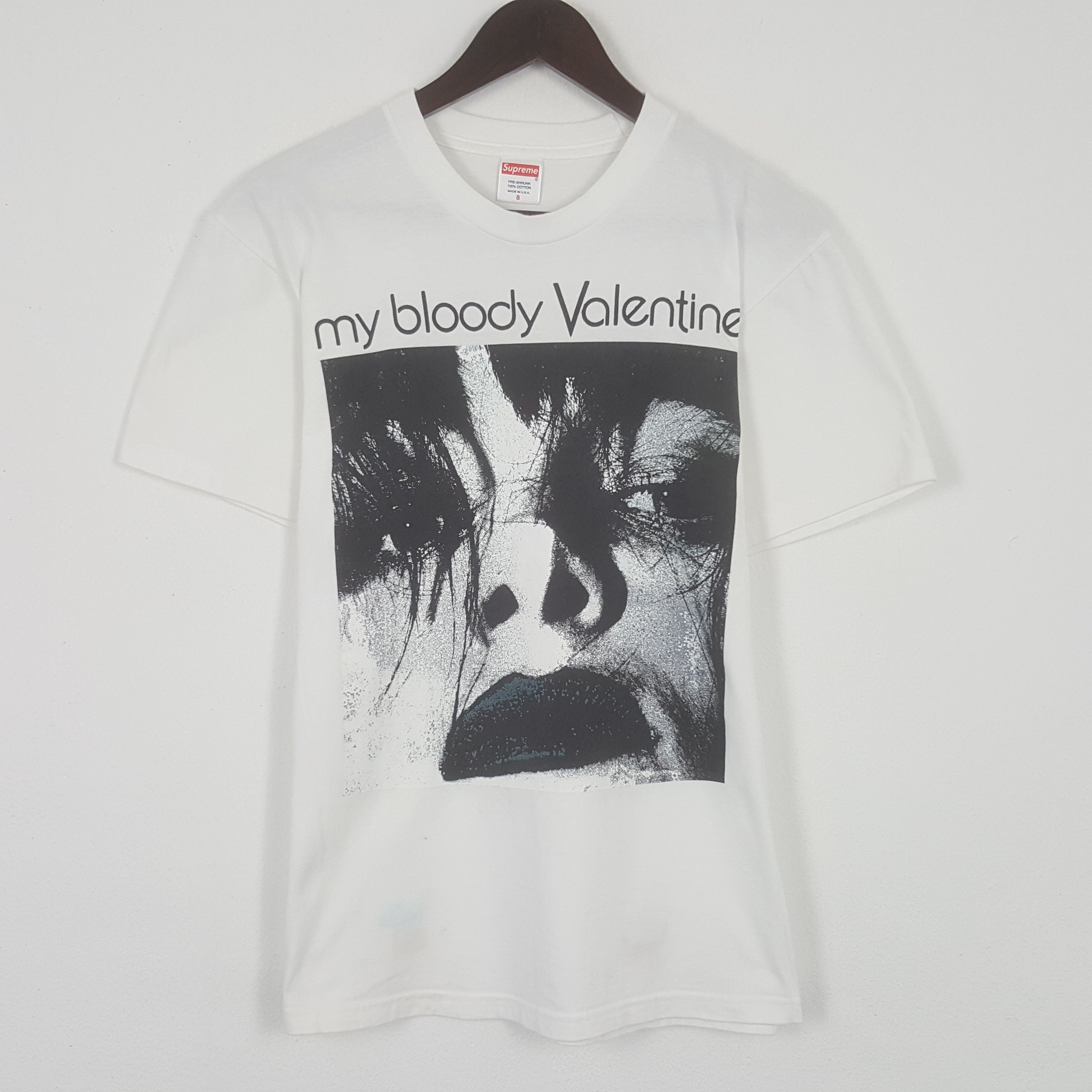 image of Supreme x Vintage My Bloody Valentine Tshirt in White, Men's (Size Medium)