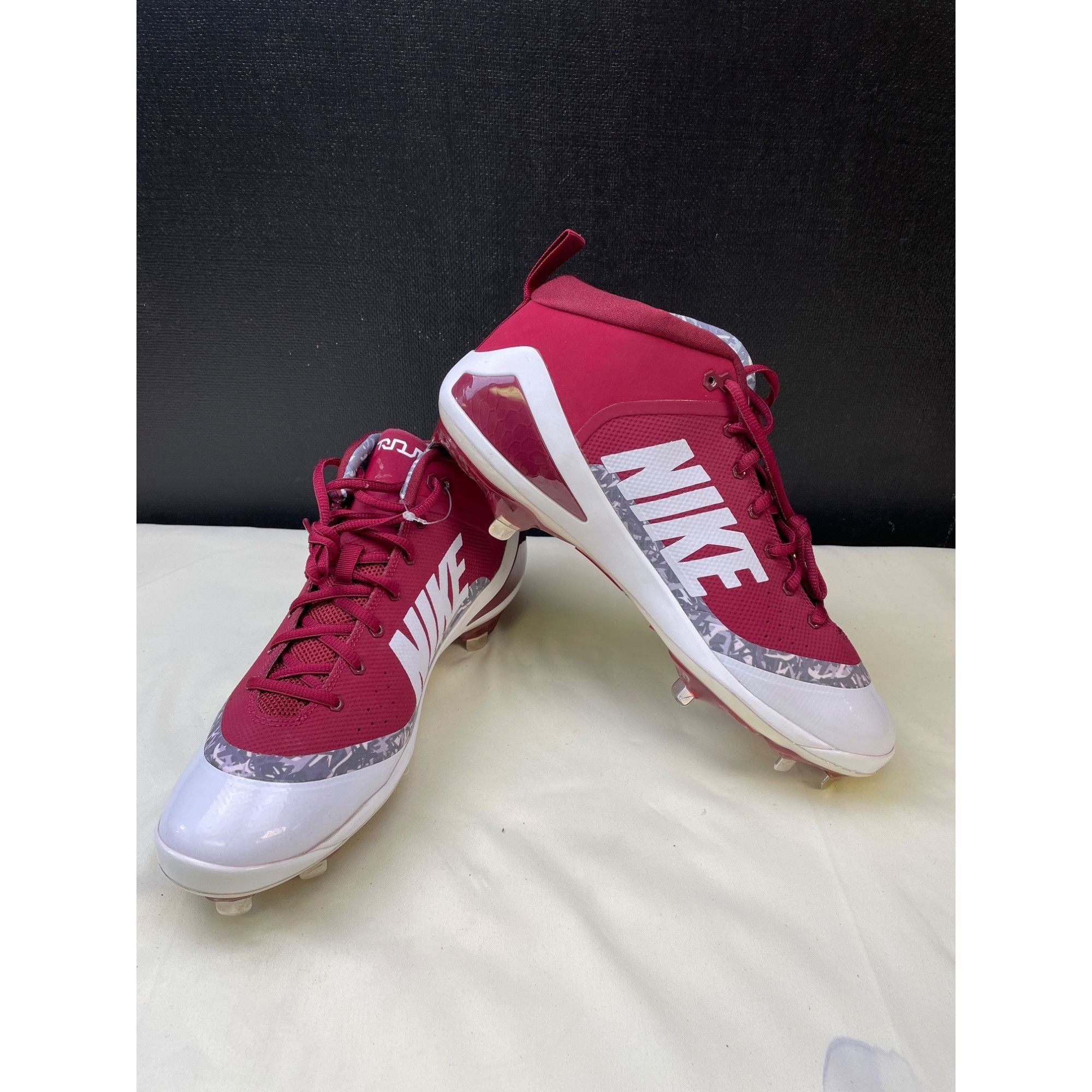 Nike Nike Force Zoom Trout Men's Red/White Shoes/ Cleats Size 12 Size US 12 / EU 45 - 1 Thumbnail