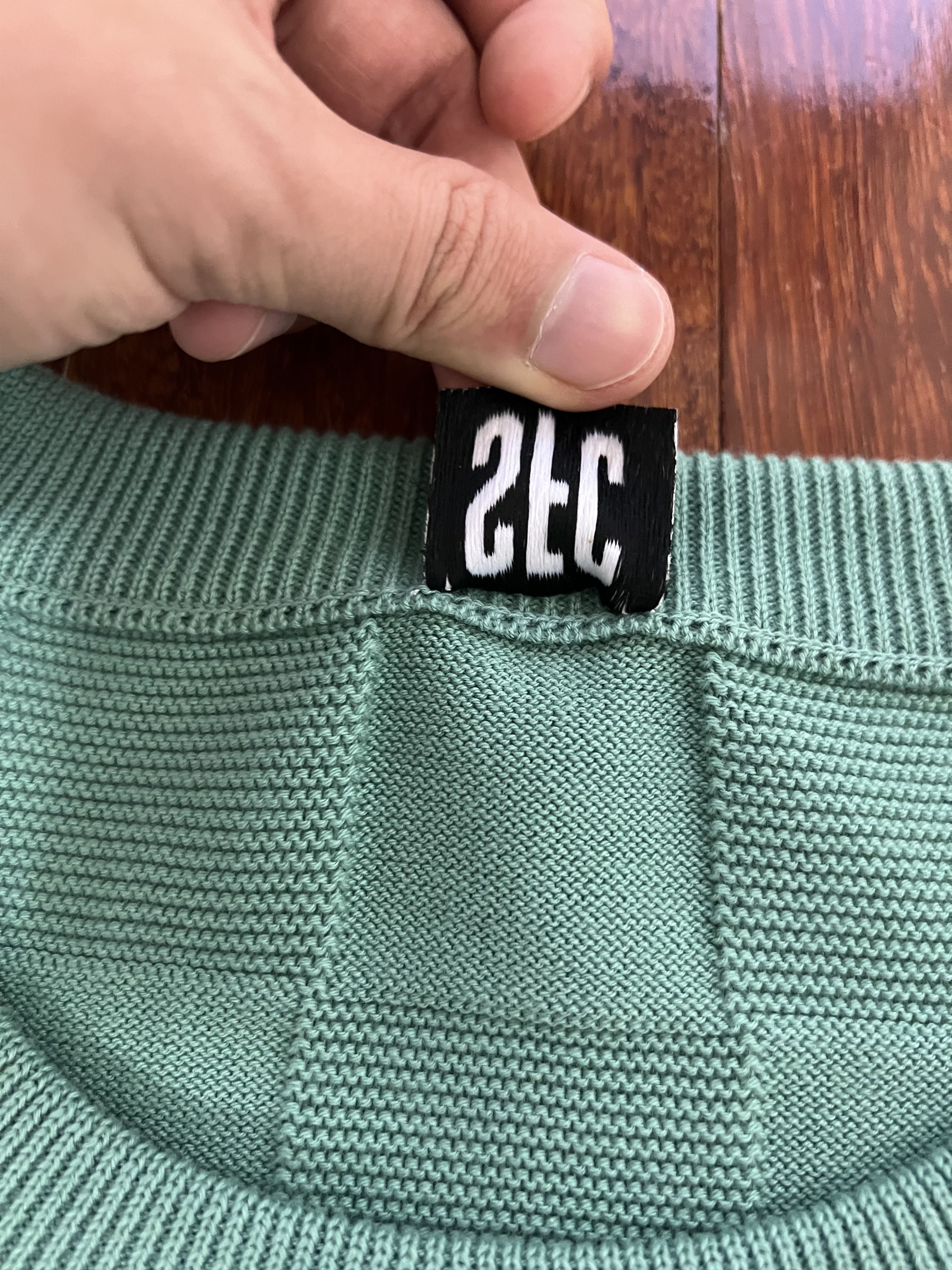 Scott Fraser Collection 💚 Scott Fraser Collection Jade Checker Chet Baker Knit NEW Size US L / EU 52-54 / 3 - 10 Thumbnail