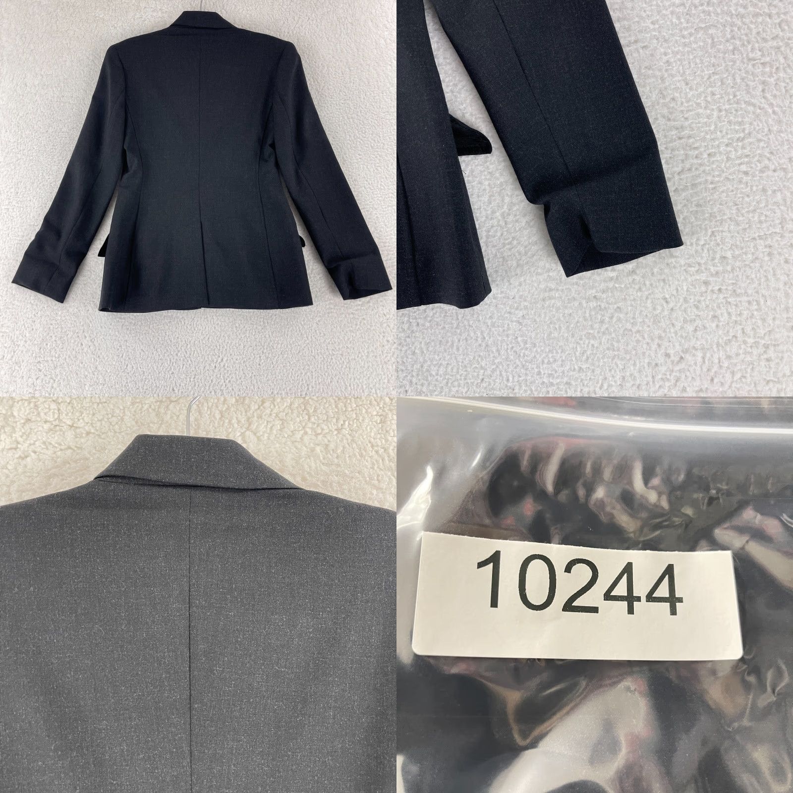 Bebe Bebe Gray Zip Up Wool Blend Jacket Womens Size 4 Long Sleeve Made in Italy Vintage Size S / US 4 / IT 40 - 9 Thumbnail