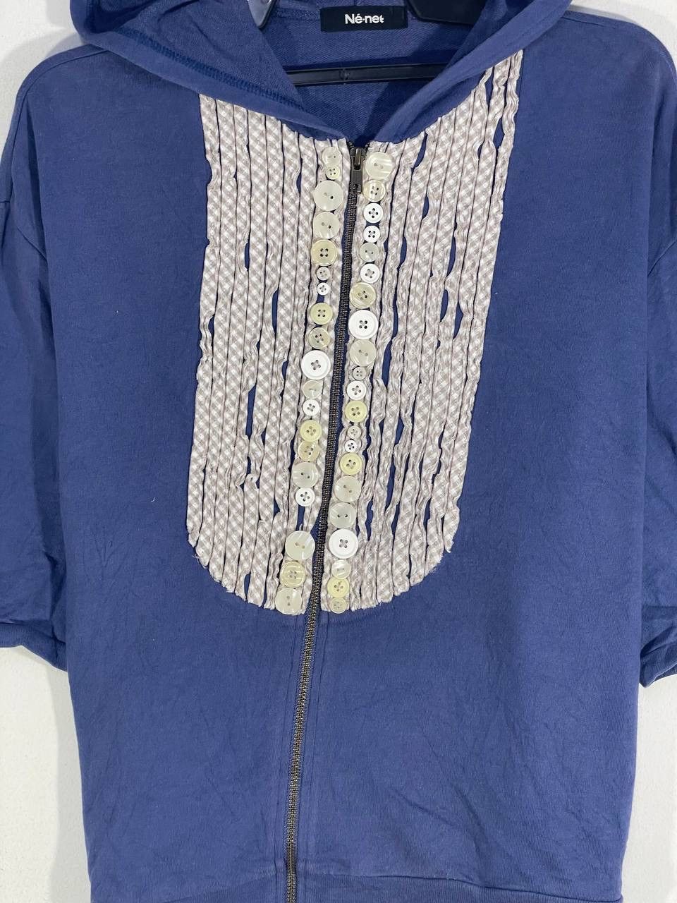 Issey Miyake Vintage ne net hoodie swarovski Size US M / EU 48-50 / 2 - 5 Thumbnail