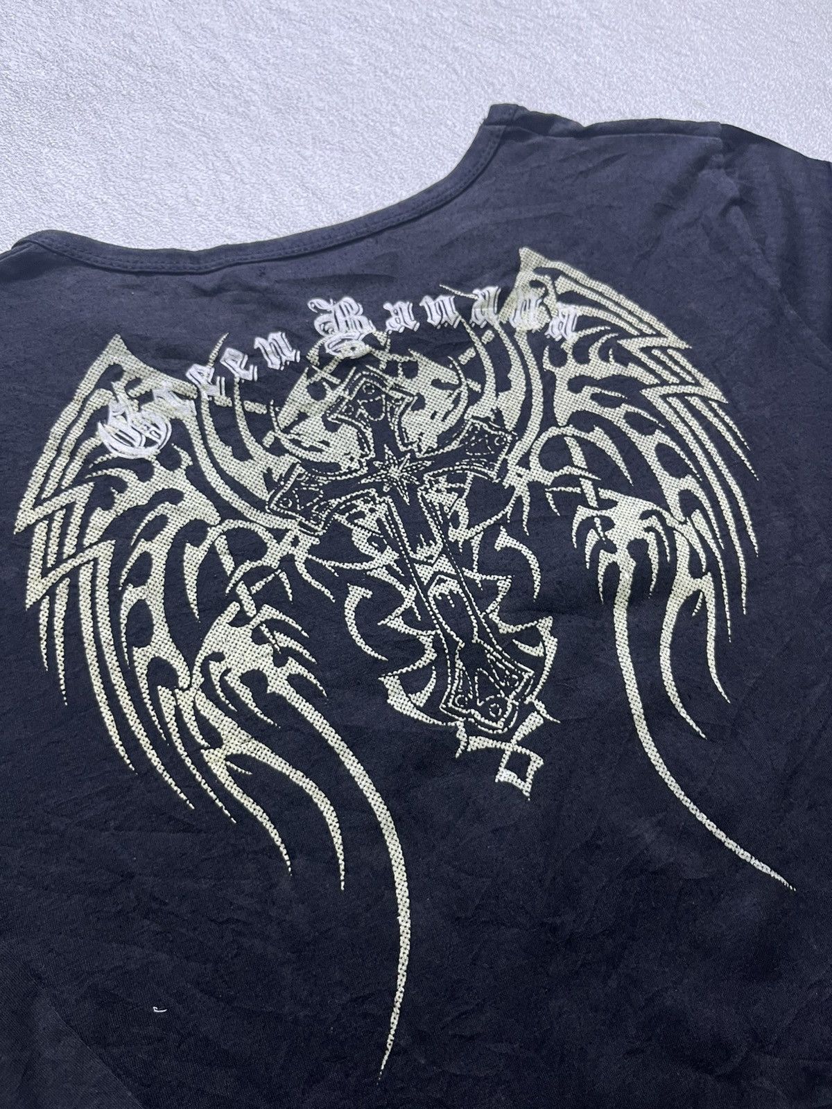 Japanese Brand VTG Y2K long sleeve t-shirt with a cross Size US M / EU 48-50 / 2 - 3 Thumbnail